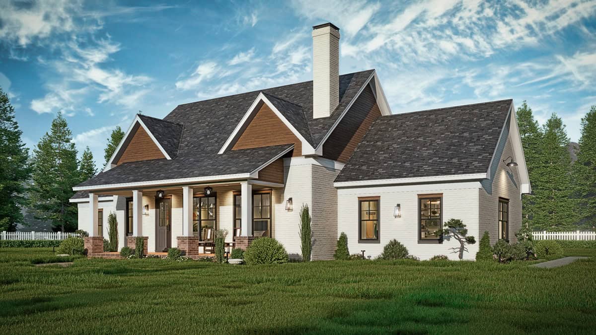 Right Side View of this 3-Bedroom,1682 Sq Ft Plan -198-1234