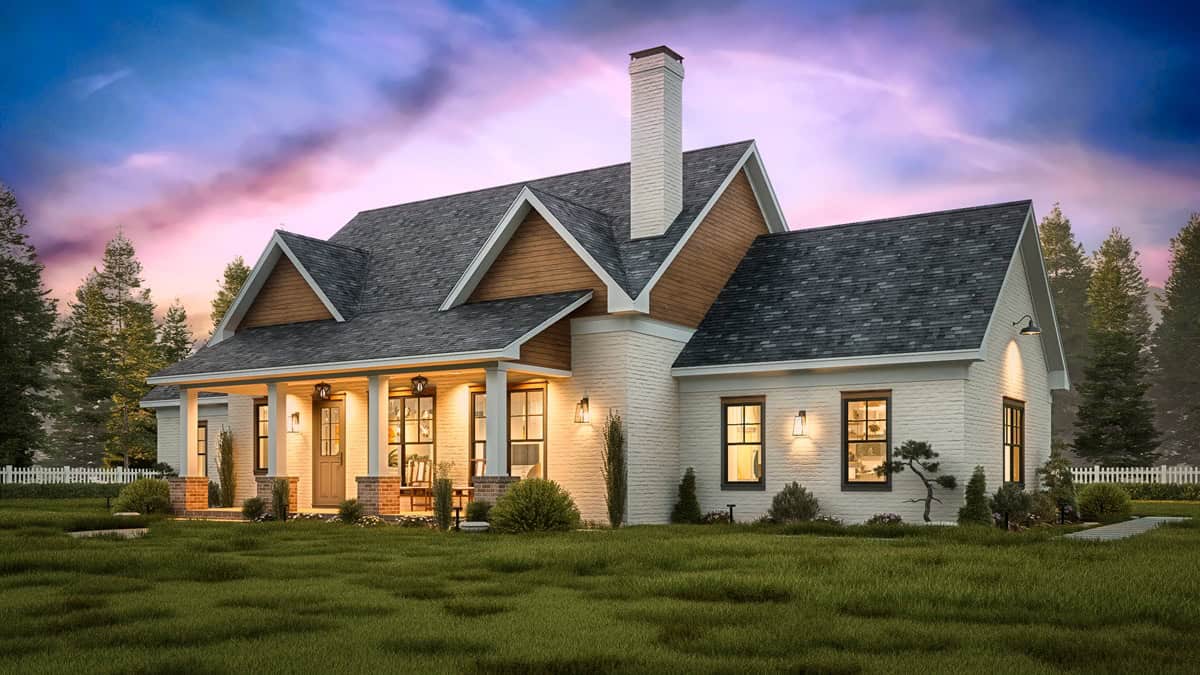 Right Side View of this 3-Bedroom,1682 Sq Ft Plan -198-1234