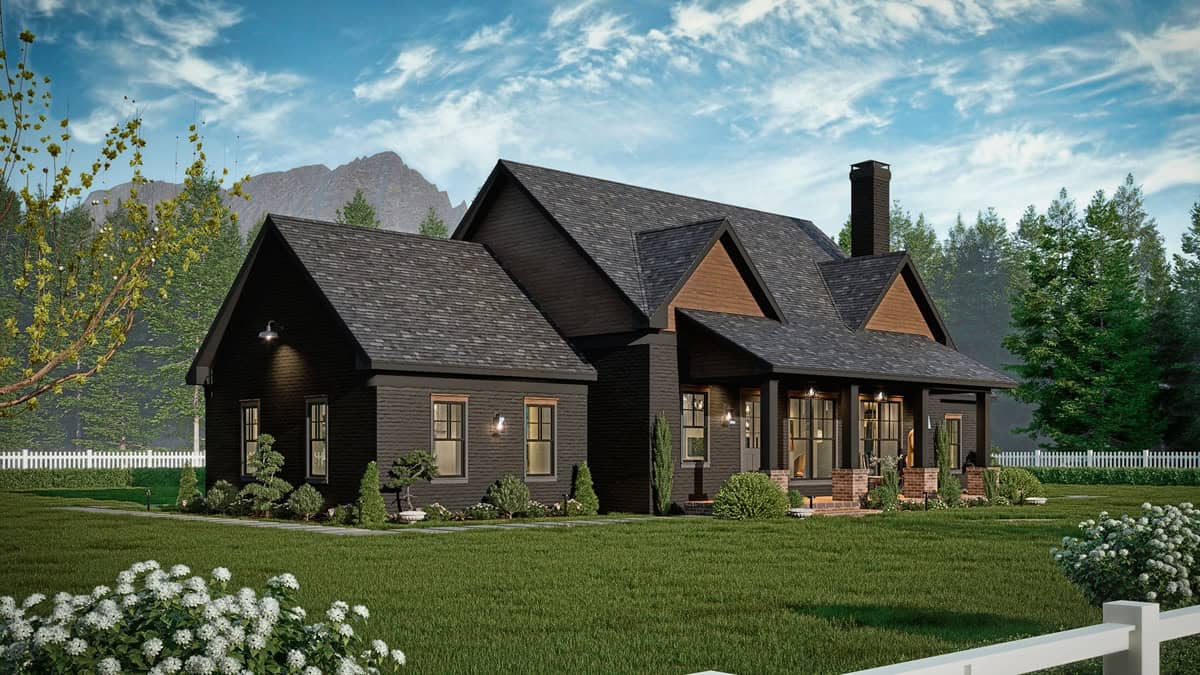 Left Side View of this 3-Bedroom,1682 Sq Ft Plan -198-1234