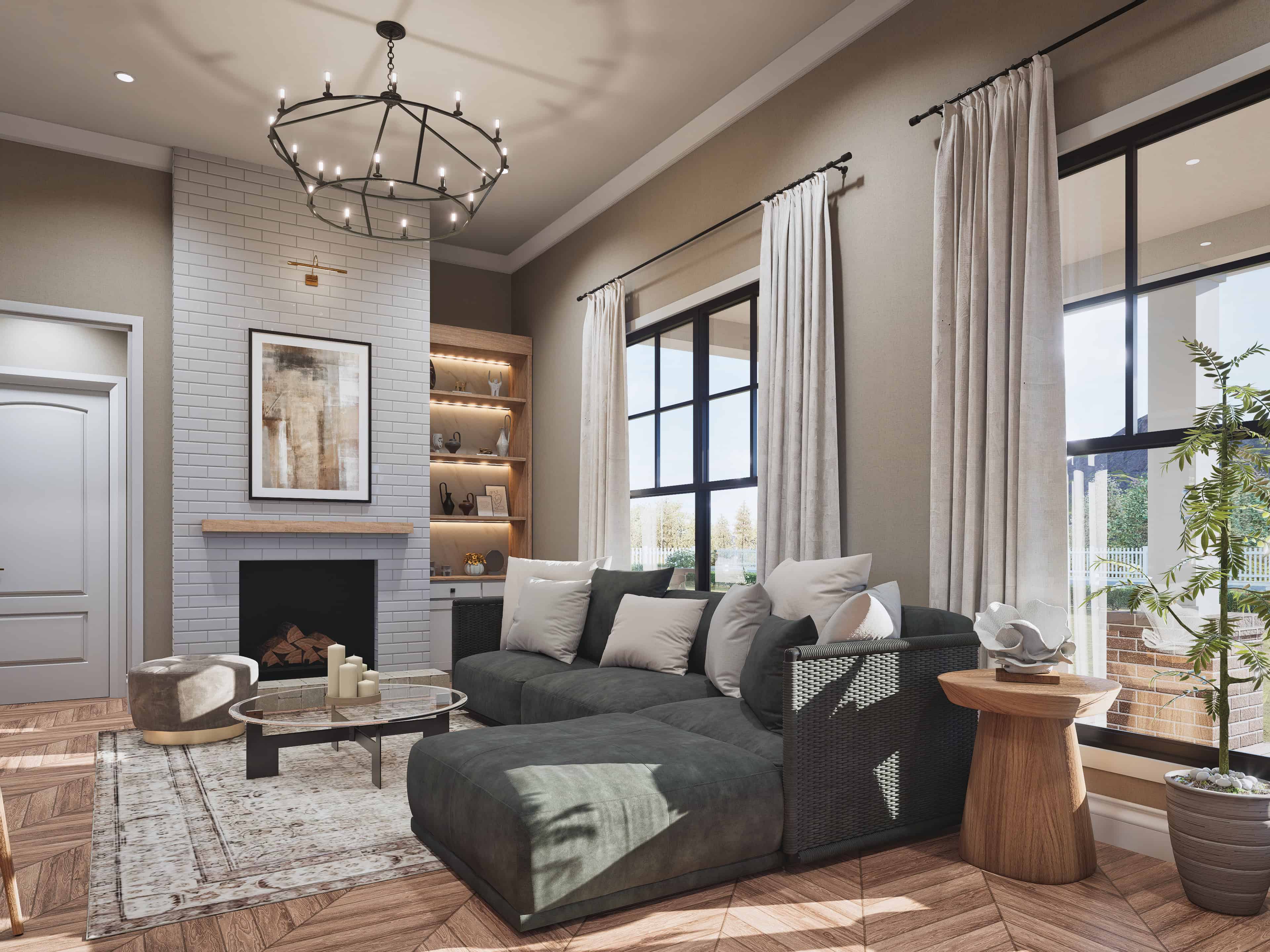 Living Room of this 3-Bedroom,1682 Sq Ft Plan -198-1234