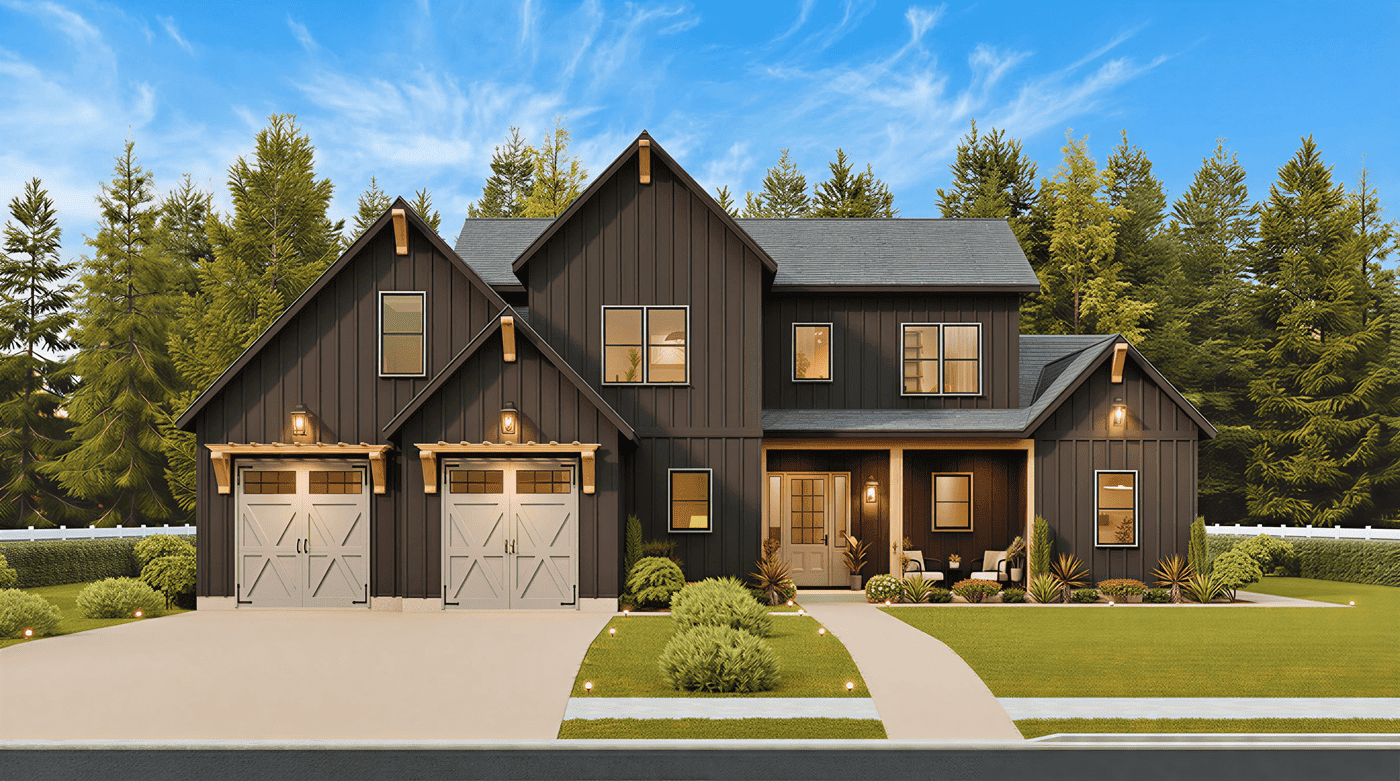 Front View of this -Bedroom, Sq Ft Plan -198-1235