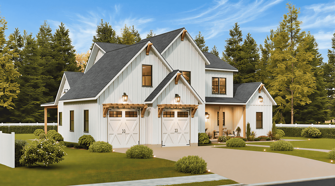 Left Side View of this -Bedroom, Sq Ft Plan -198-1235