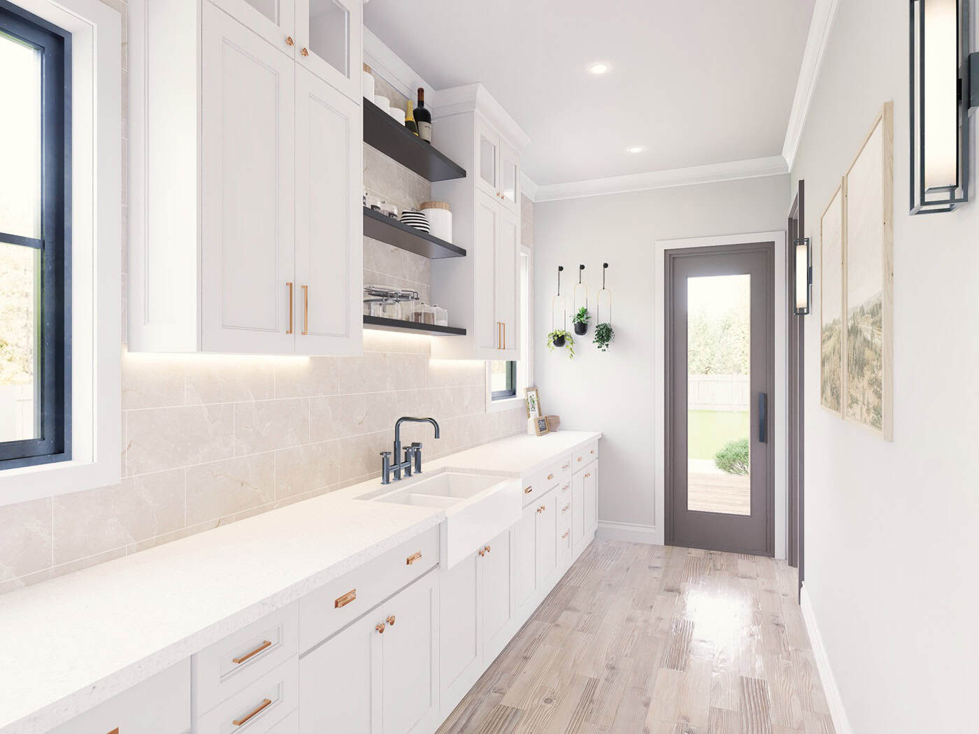 Kitchen: Pantry of this -Bedroom, Sq Ft Plan -198-1235