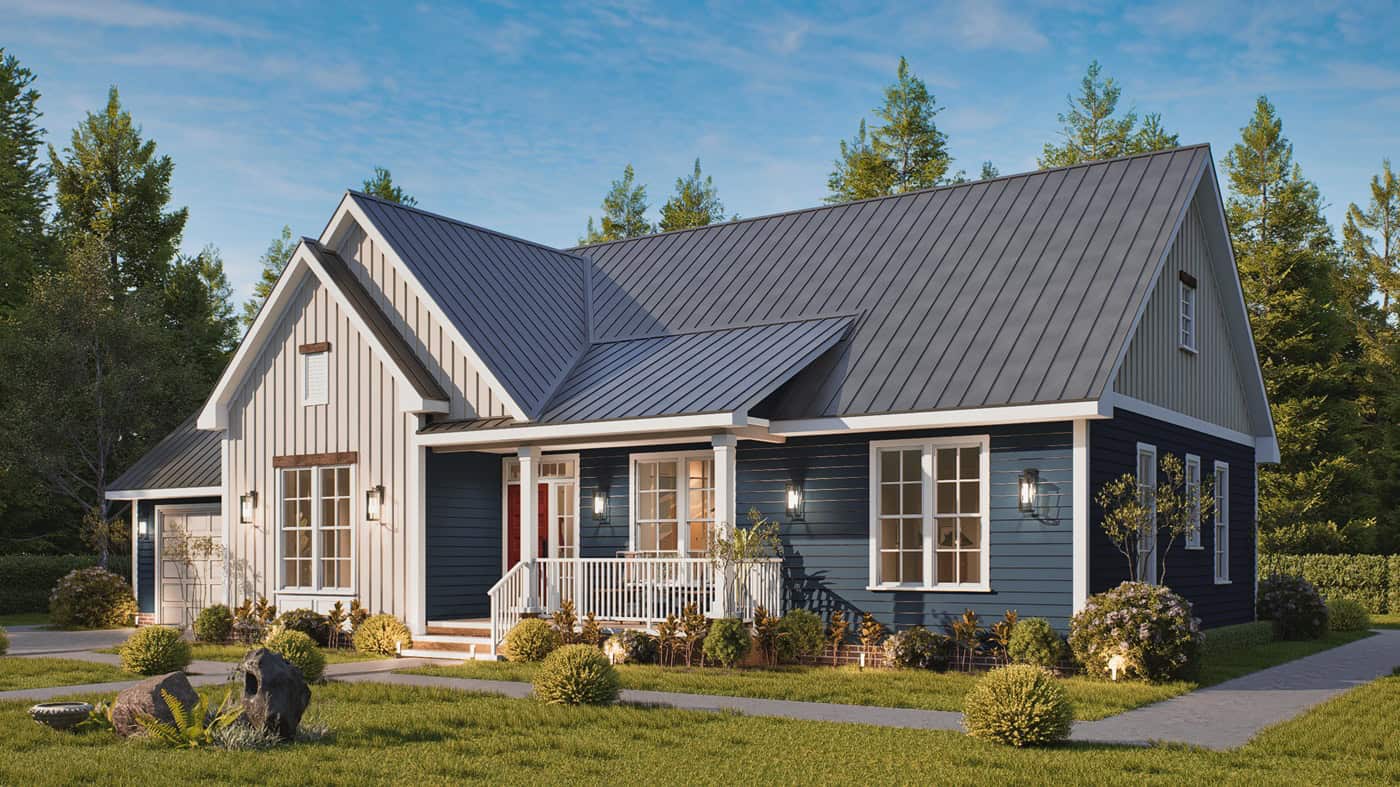 Right Side View of this 3-Bedroom,1541 Sq Ft Plan -198-1236