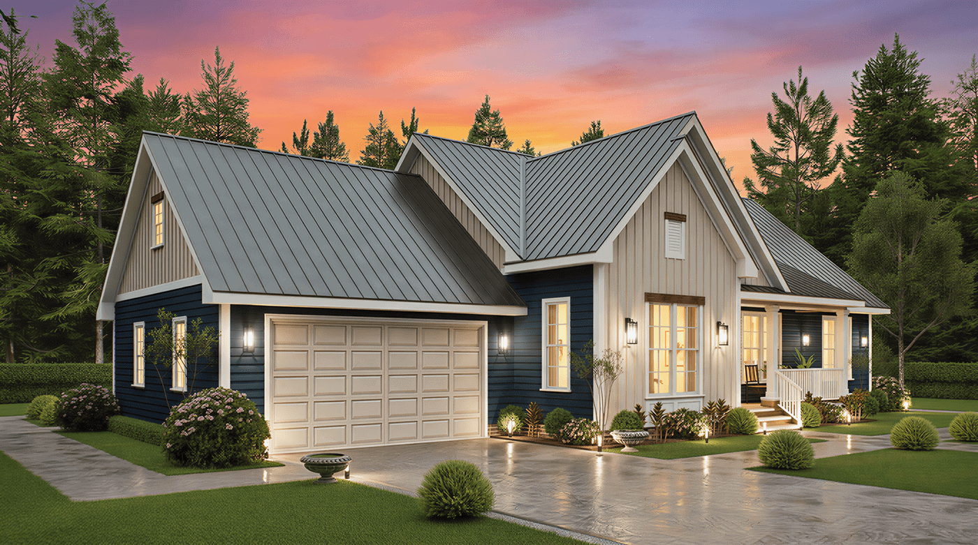 Right Side View of this 3-Bedroom,1541 Sq Ft Plan -198-1236