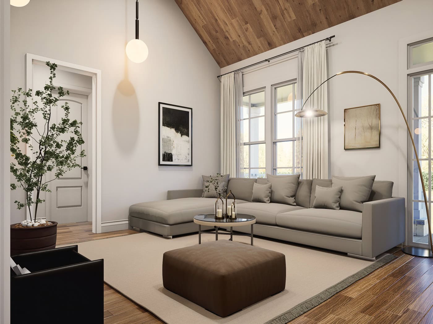 Living Room of this 3-Bedroom,1541 Sq Ft Plan -198-1236