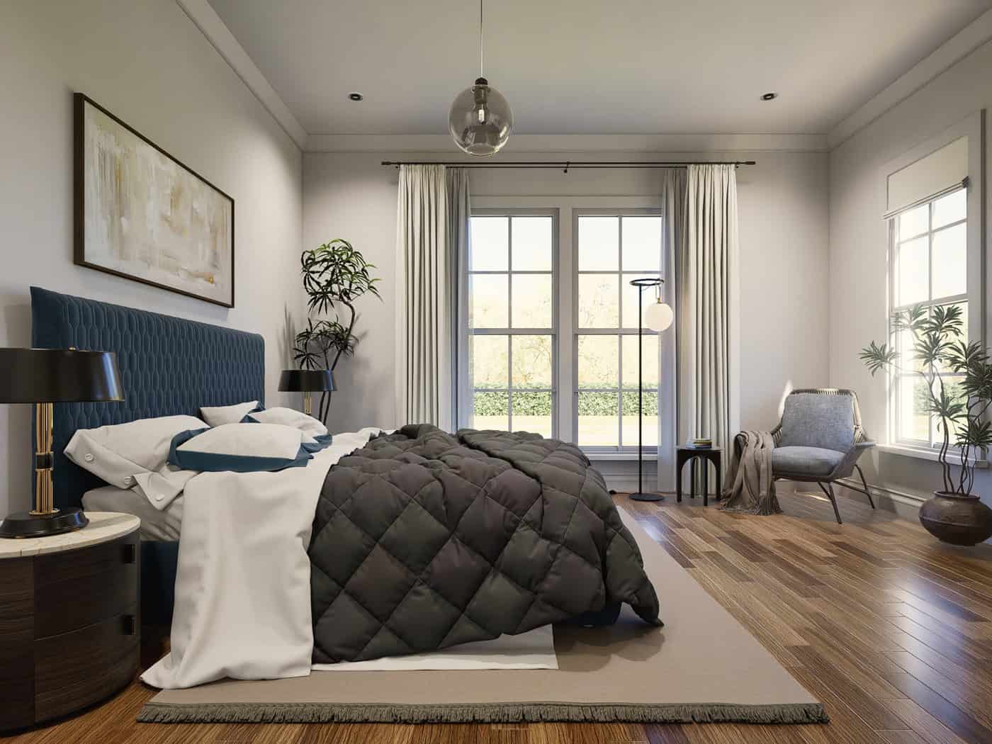 Bedroom of this 3-Bedroom,1541 Sq Ft Plan -198-1236