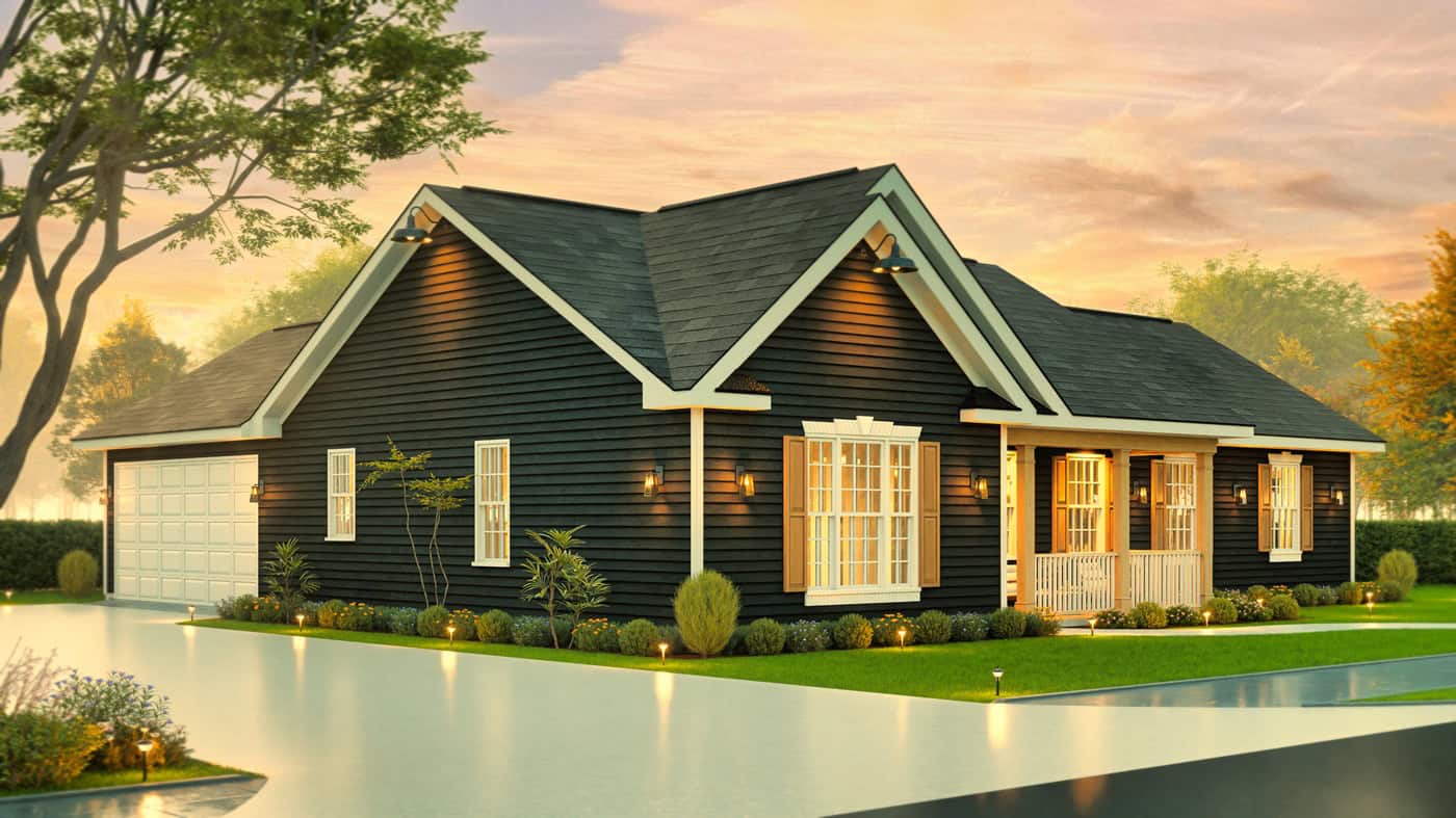 Right Side View of this 3-Bedroom,1686 Sq Ft Plan -198-1240