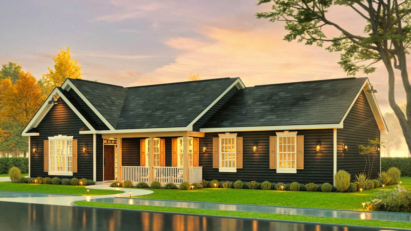 Left Side View of this 3-Bedroom,1686 Sq Ft Plan -198-1240