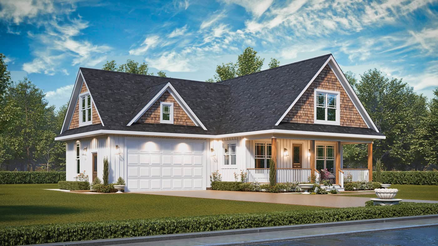 Left Side View of this 3-Bedroom,1554 Sq Ft Plan -198-1241