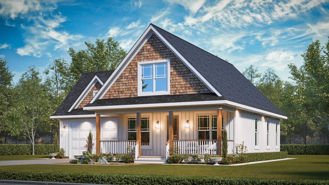 Right Side View of this 3-Bedroom,1554 Sq Ft Plan -198-1241
