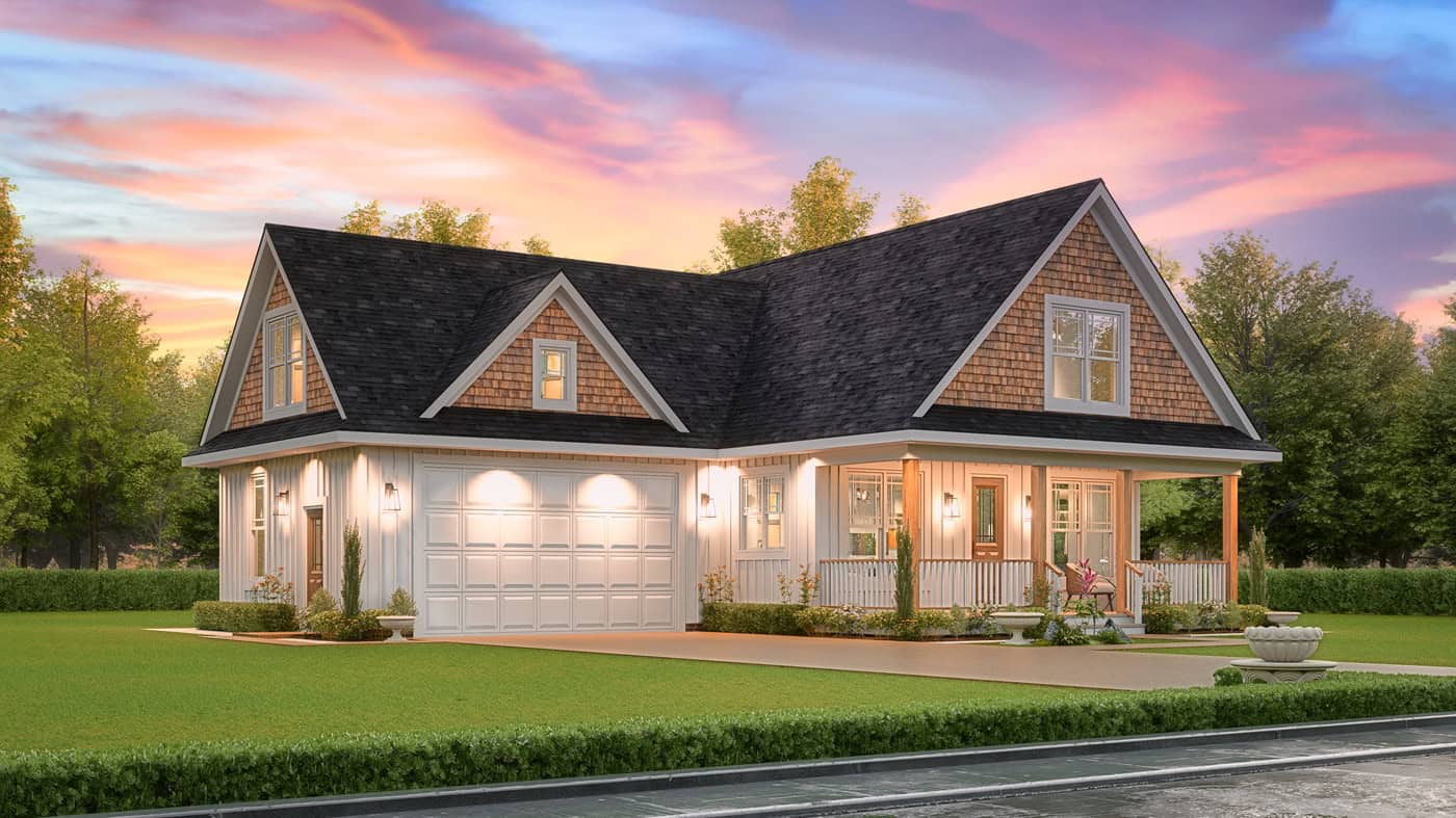 Home at Night of this 3-Bedroom,1554 Sq Ft Plan -198-1241