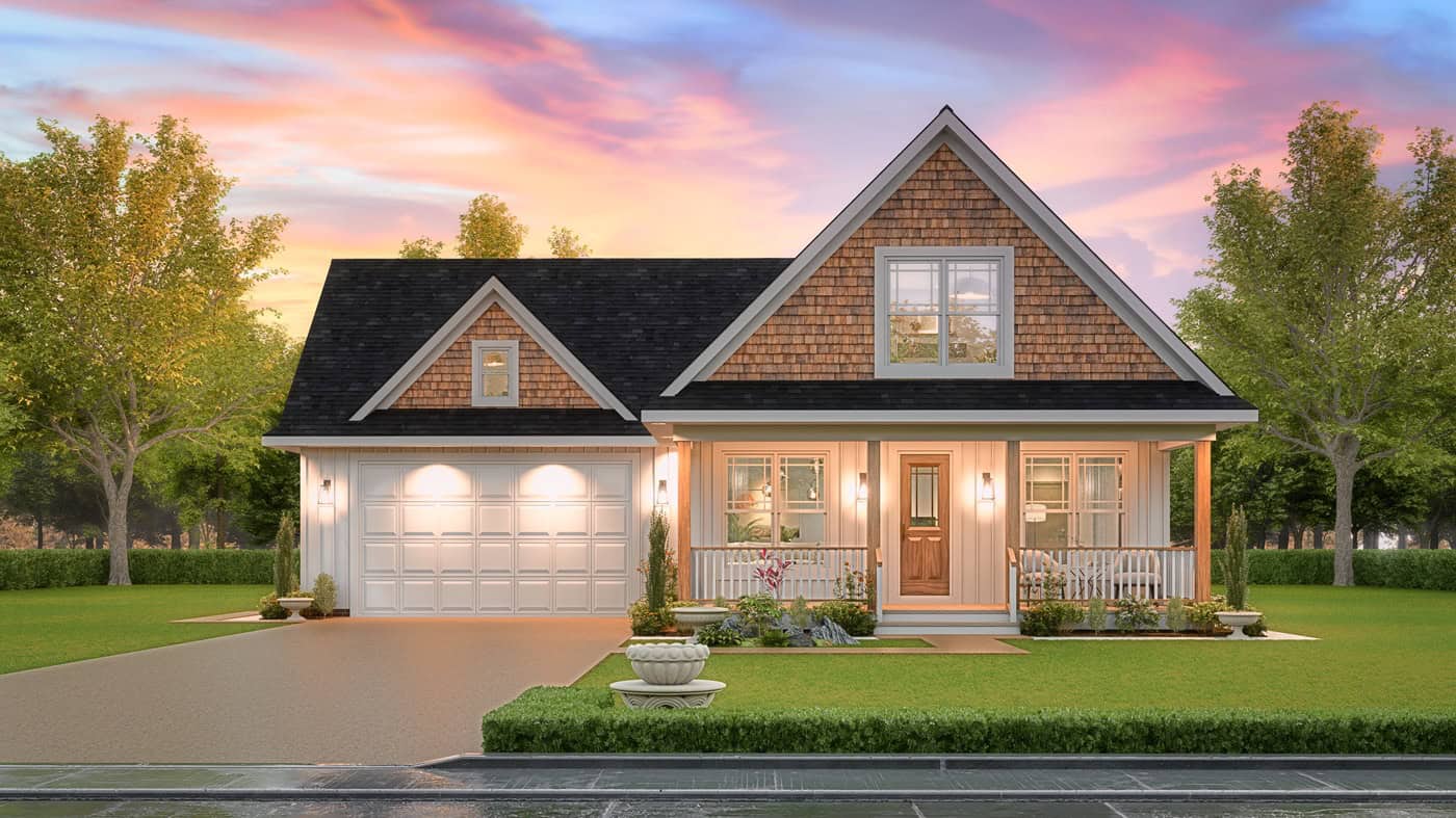 Home at Night of this 3-Bedroom,1554 Sq Ft Plan -198-1241