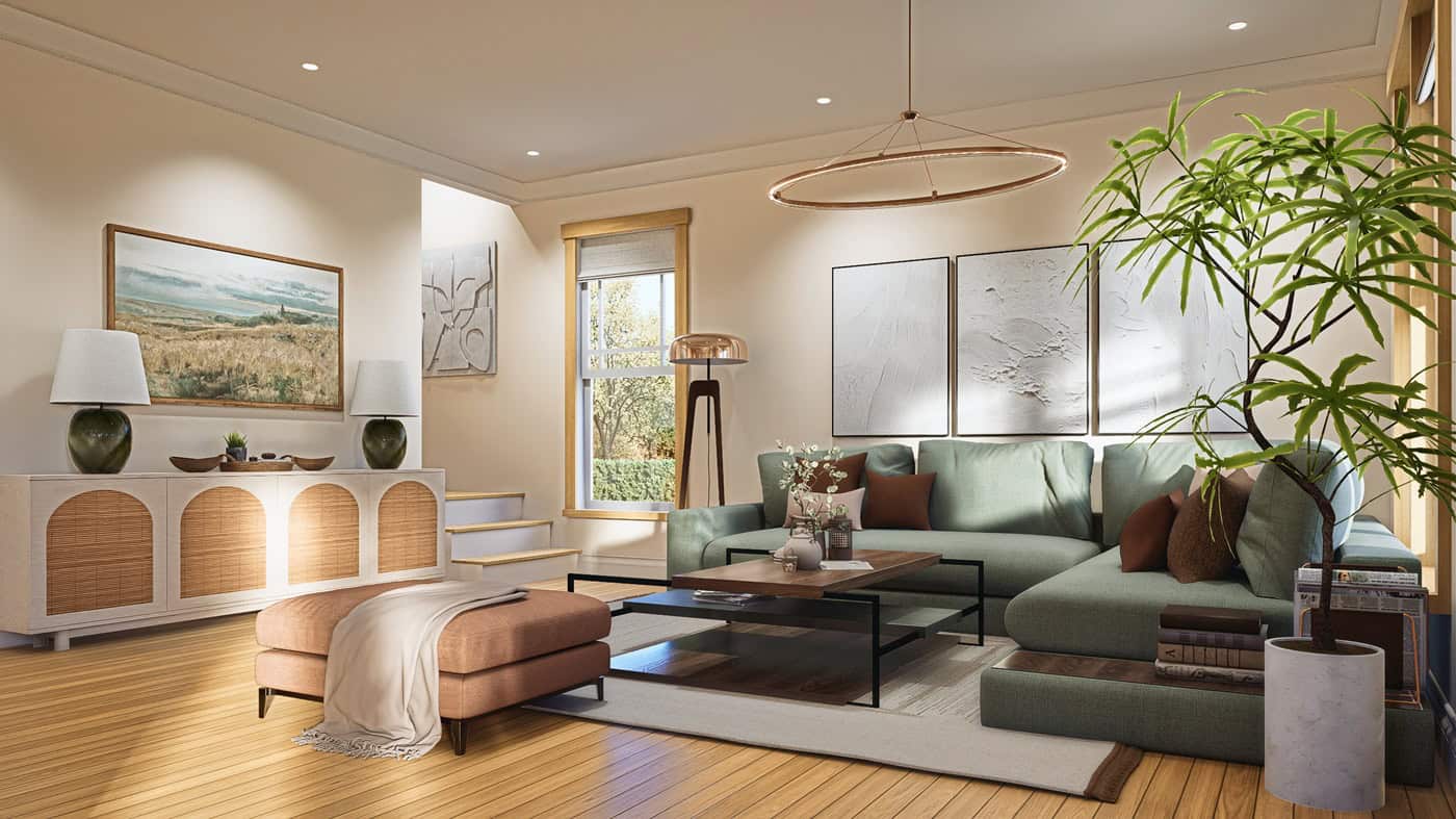 Living Room of this 3-Bedroom,1554 Sq Ft Plan -198-1241