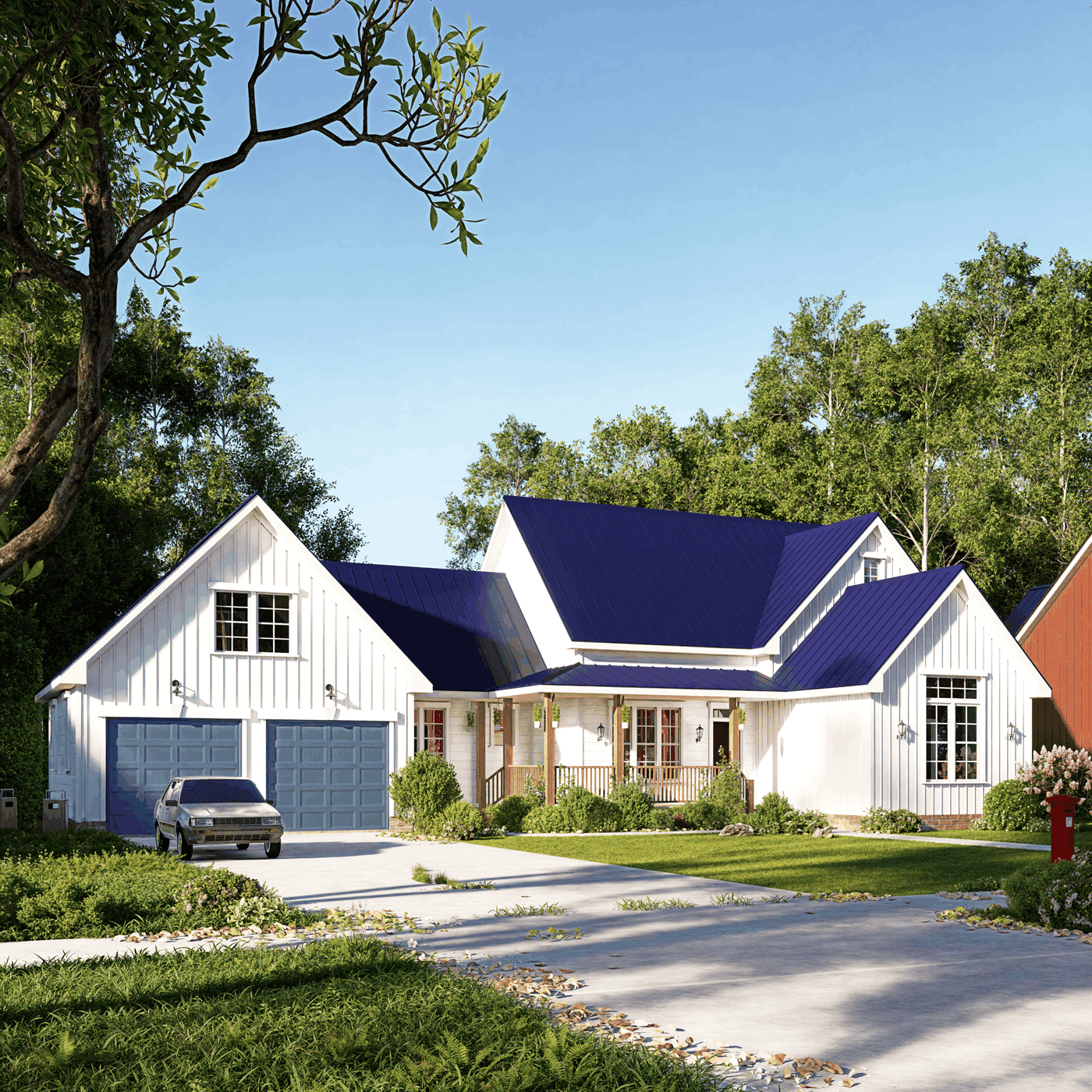 Front View of this 3-Bedroom,1511 Sq Ft Plan -198-1245