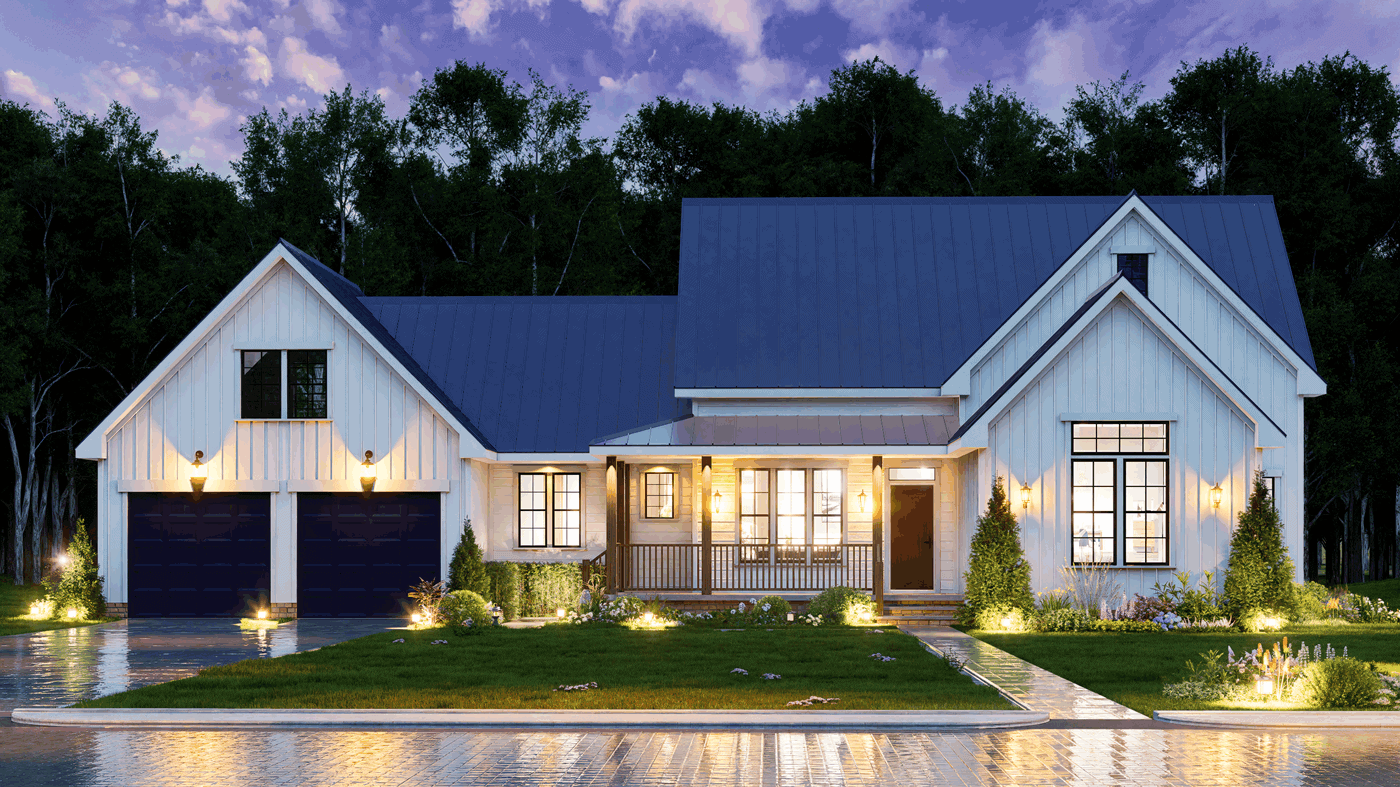 Home at Night of this 3-Bedroom,1511 Sq Ft Plan -198-1245