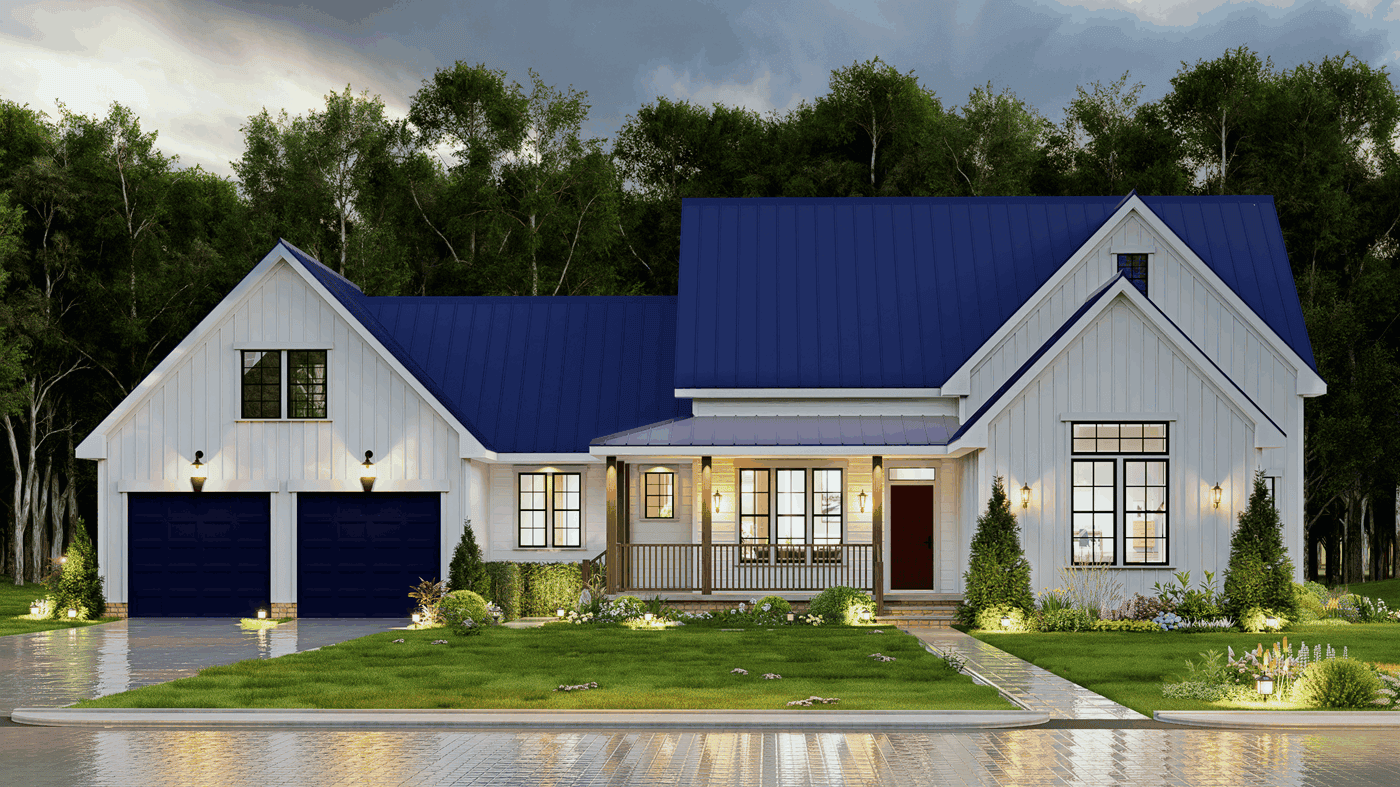 Home at Night of this 3-Bedroom,1511 Sq Ft Plan -198-1245