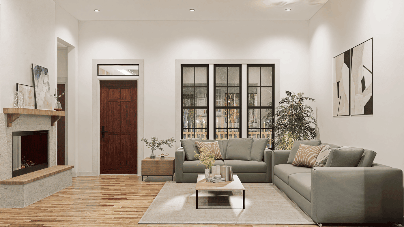 Family Room of this 3-Bedroom,1511 Sq Ft Plan -198-1245