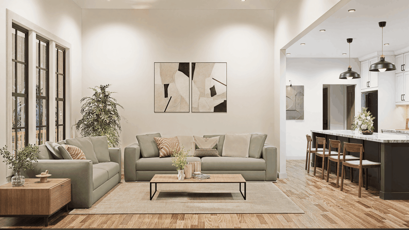 Family Room of this 3-Bedroom,1511 Sq Ft Plan -198-1245