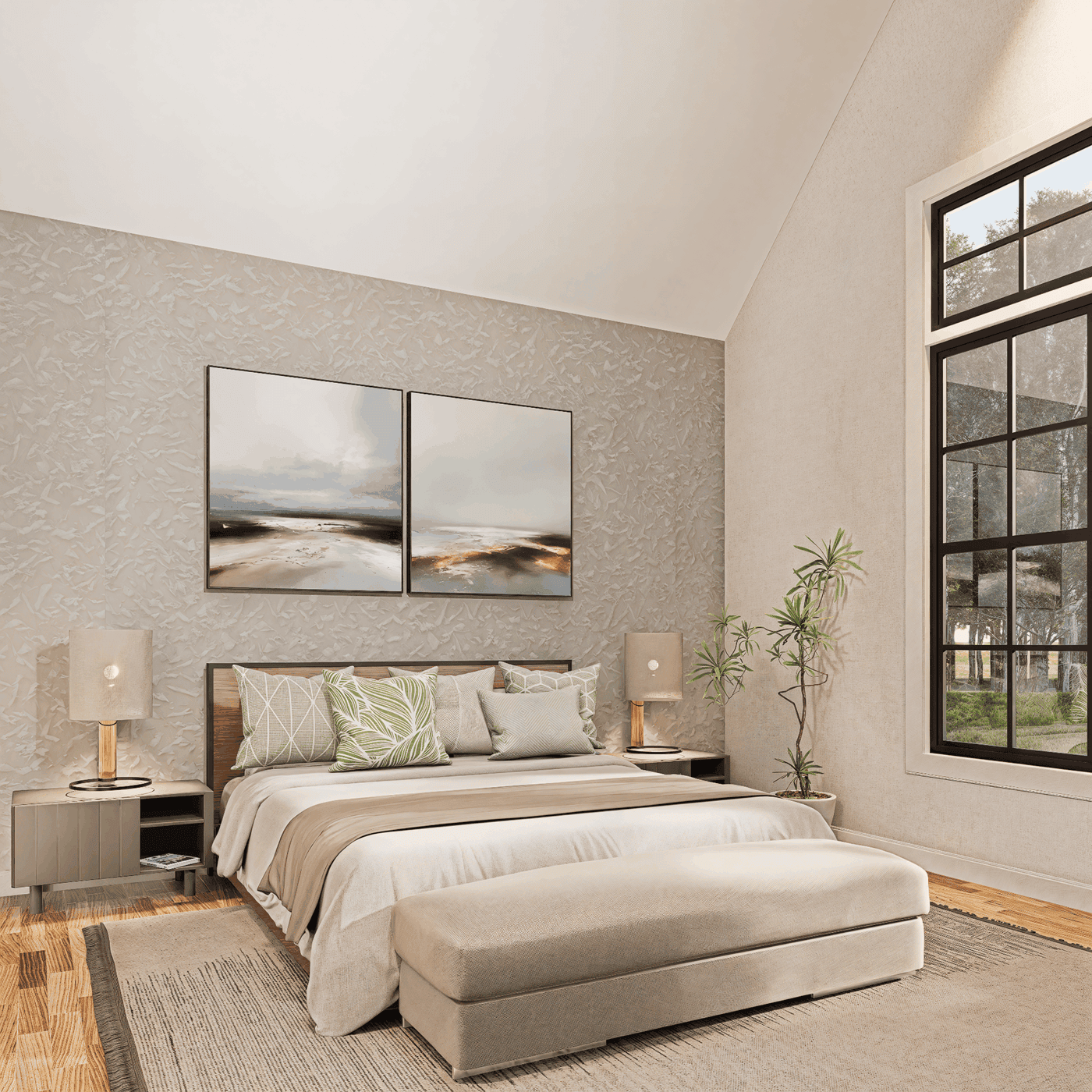Bedroom of this 3-Bedroom,1511 Sq Ft Plan -198-1245