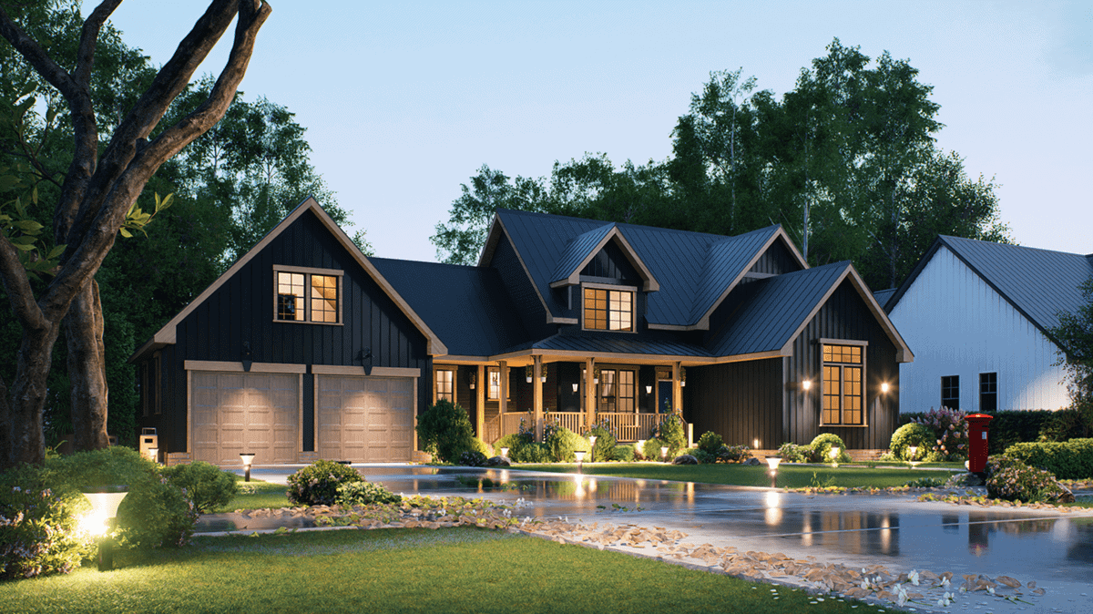Home at Night of this 5-Bedroom,2689 Sq Ft Plan -198-1246