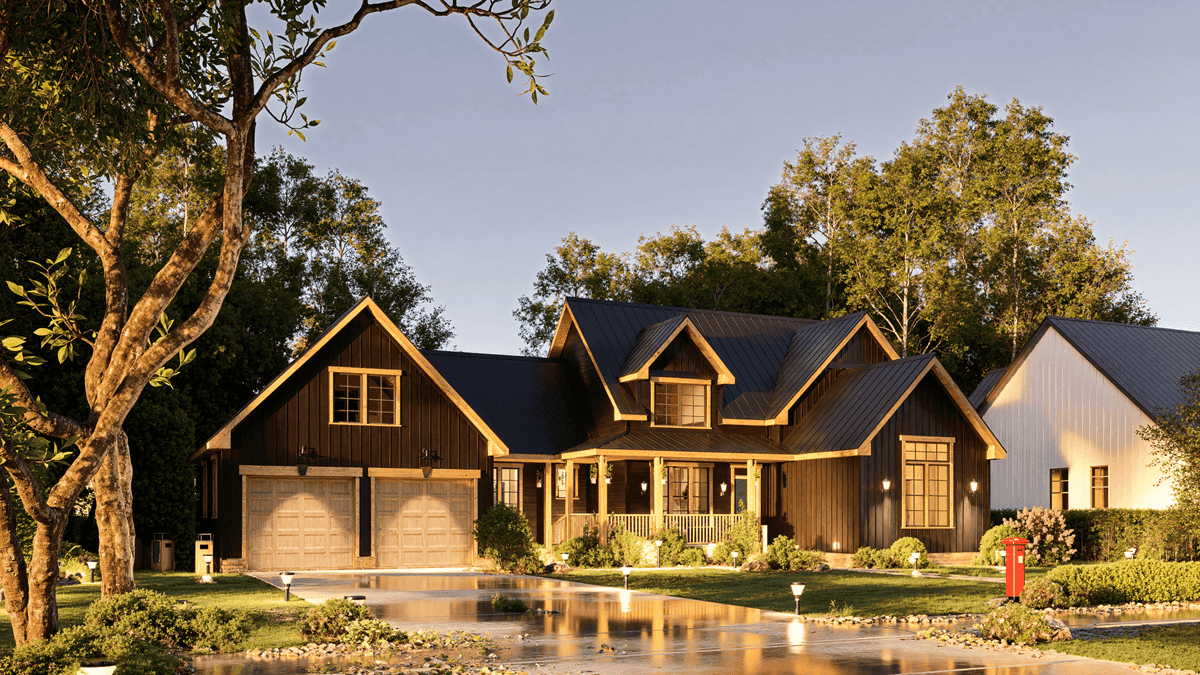 Home at Night of this 5-Bedroom,2689 Sq Ft Plan -198-1246