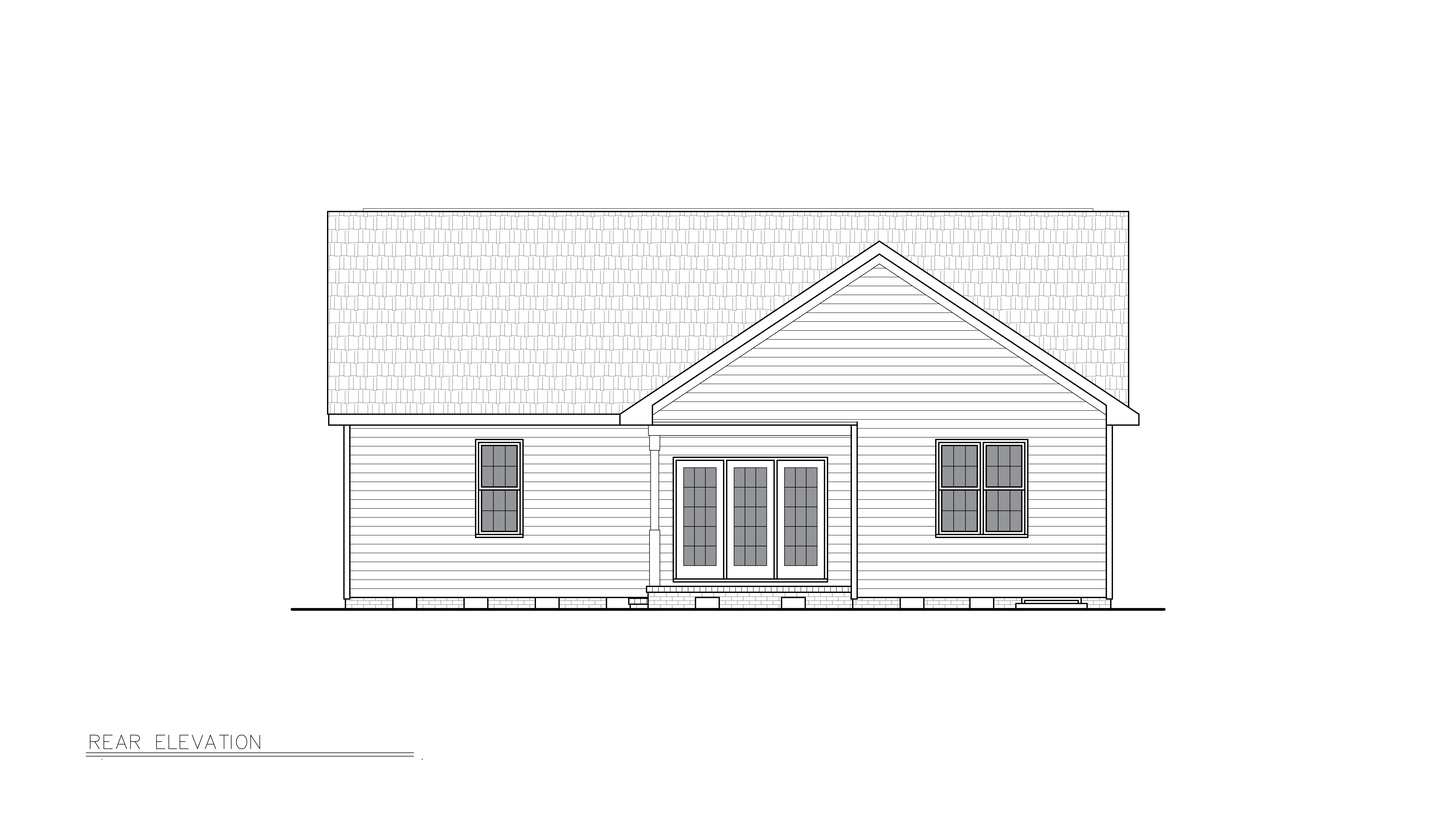 Home Plan Front Elevation of this 3-Bedroom,1297 Sq Ft Plan -198-1249