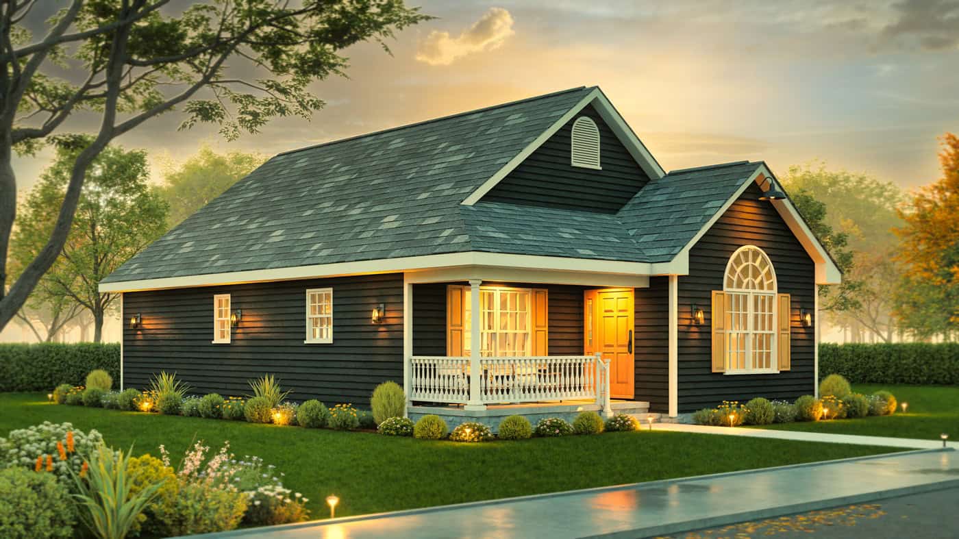 Right Side View of this 3-Bedroom,1265 Sq Ft Plan -198-1252