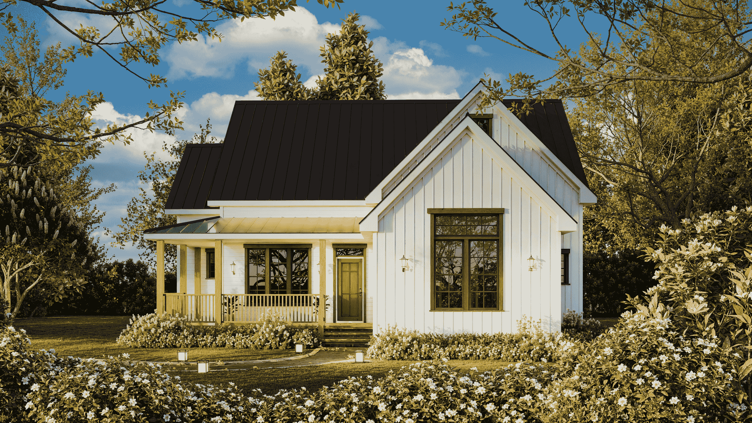Front View of this 3-Bedroom,1352 Sq Ft Plan -198-1253