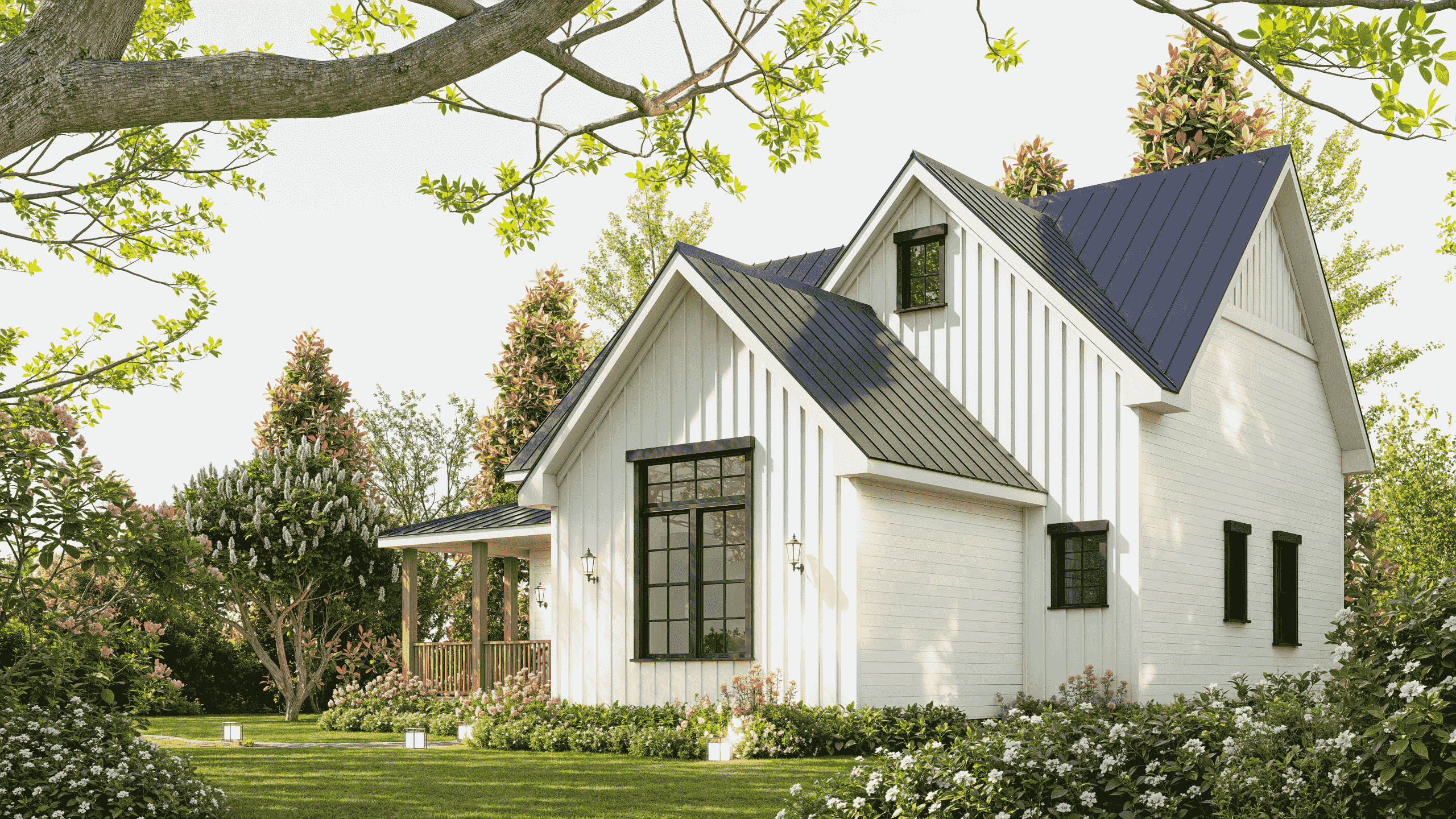 Rear View of this 3-Bedroom,1352 Sq Ft Plan -198-1253