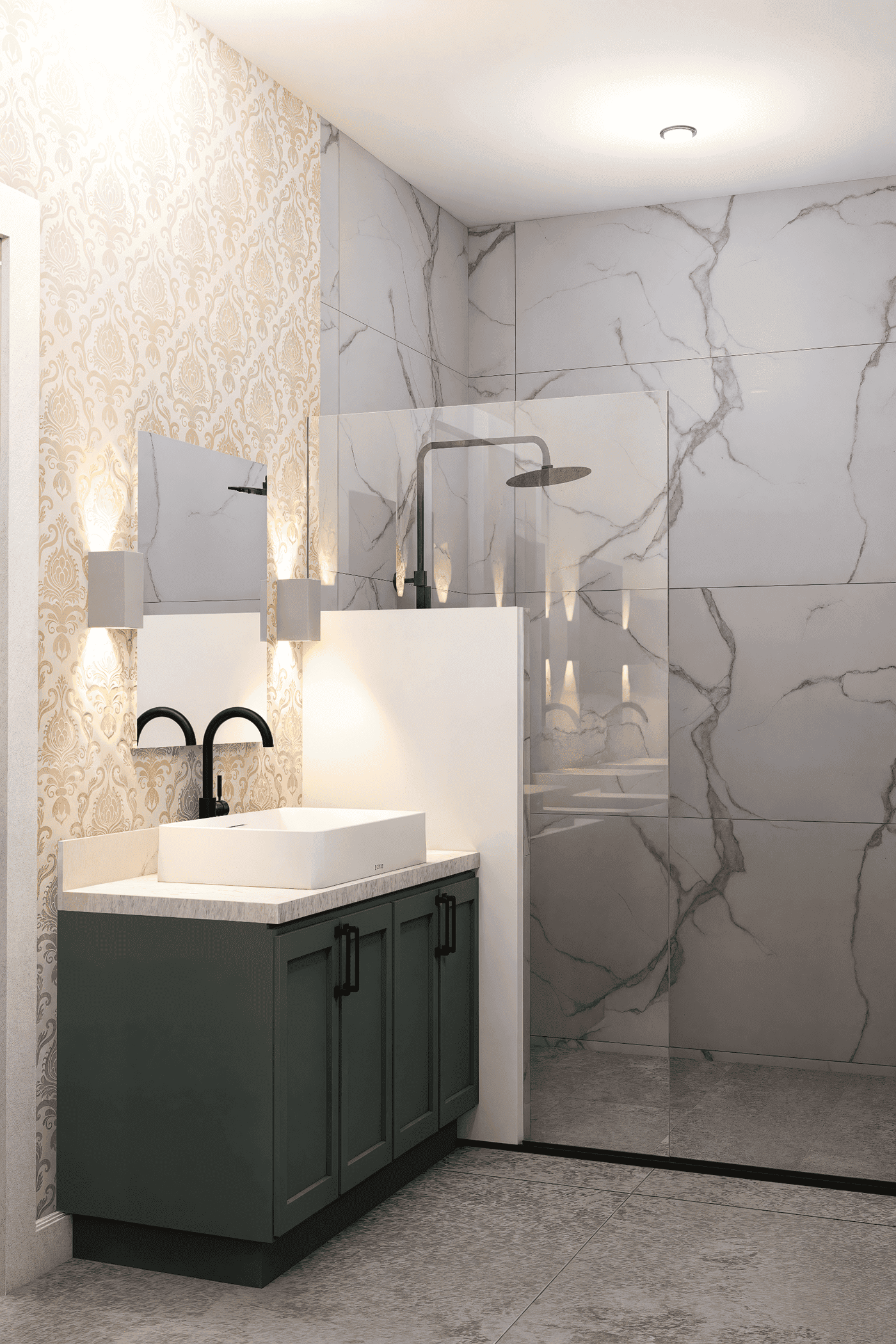 Bathroom of this 3-Bedroom,1352 Sq Ft Plan -198-1253