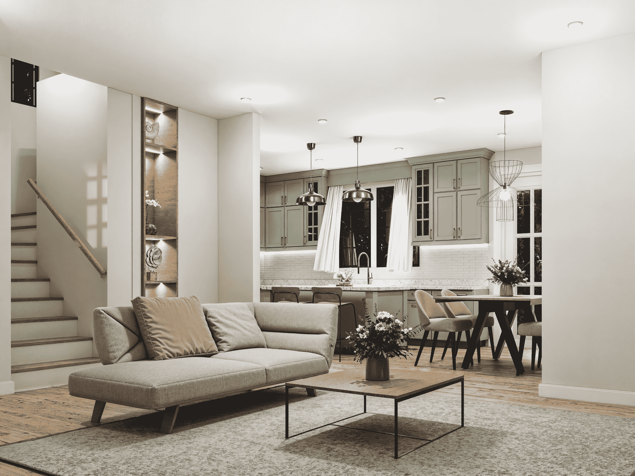 Living Room of this 5-Bedroom,2194 Sq Ft Plan -198-1254