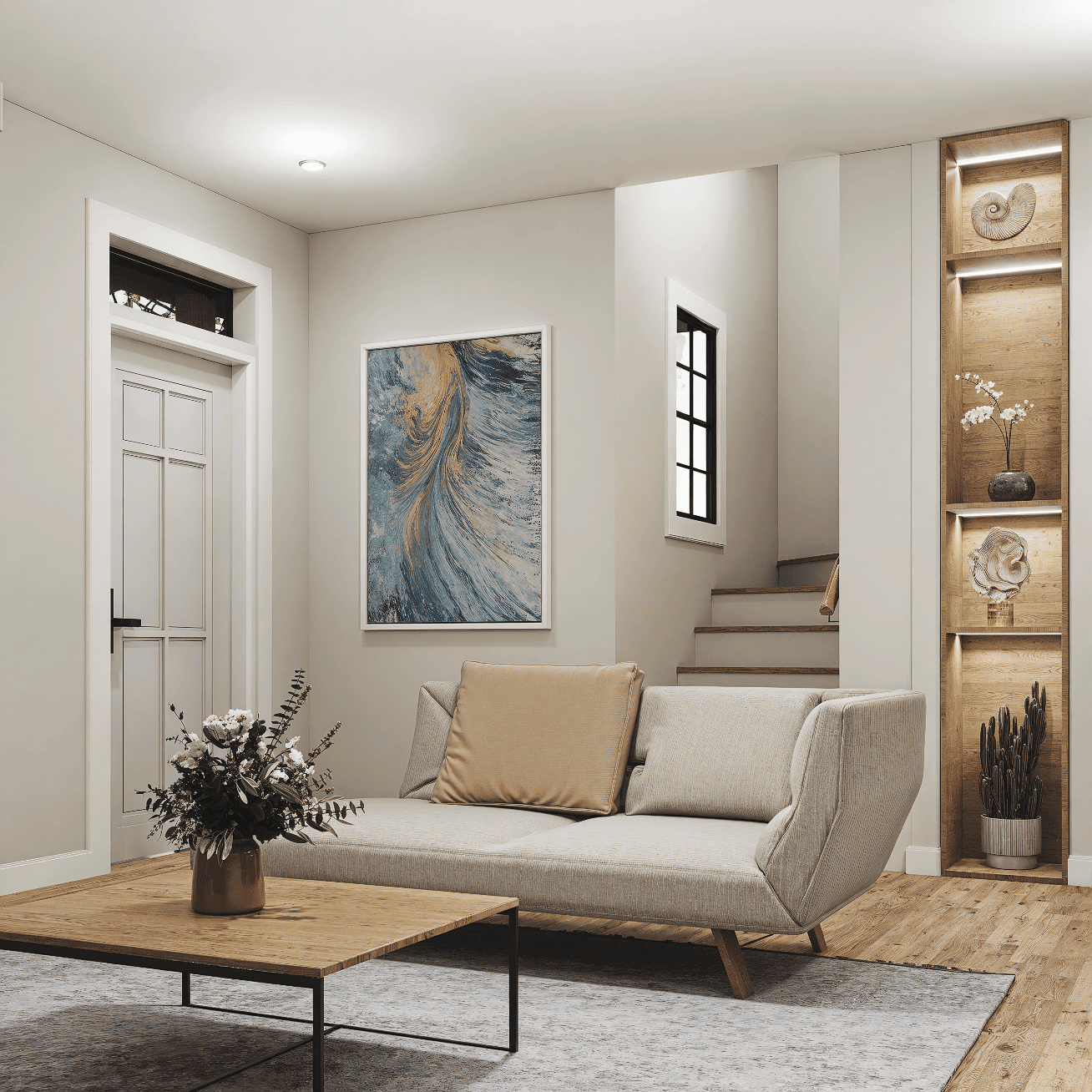 Living Room of this 5-Bedroom,2194 Sq Ft Plan -198-1254