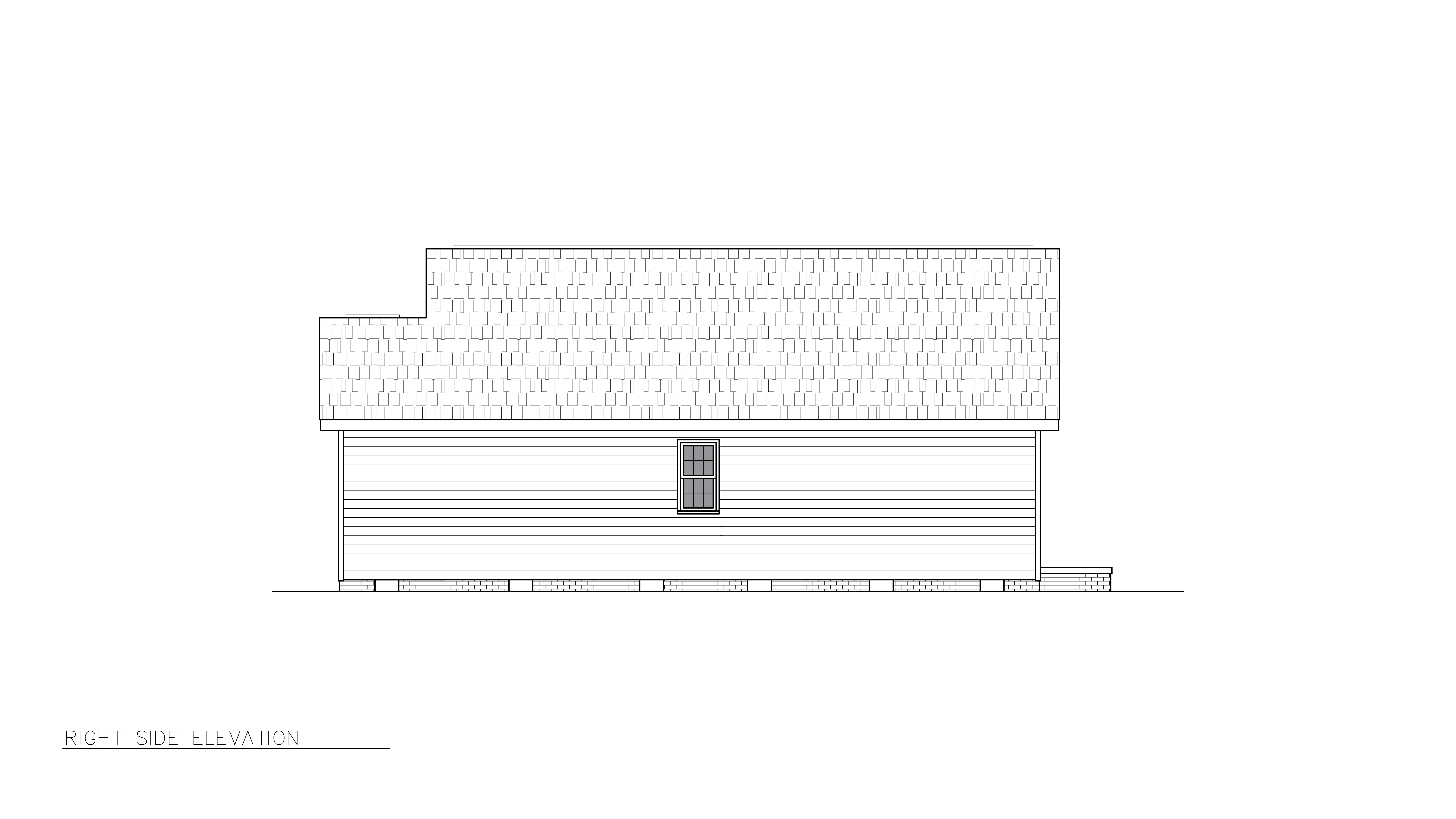 Home Plan Right Elevation of this 2-Bedroom,1074 Sq Ft Plan -198-1255