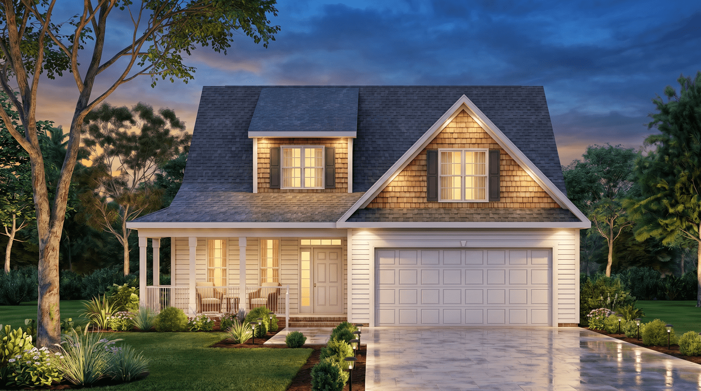 Front View of this 3-Bedroom,1903 Sq Ft Plan -198-1257