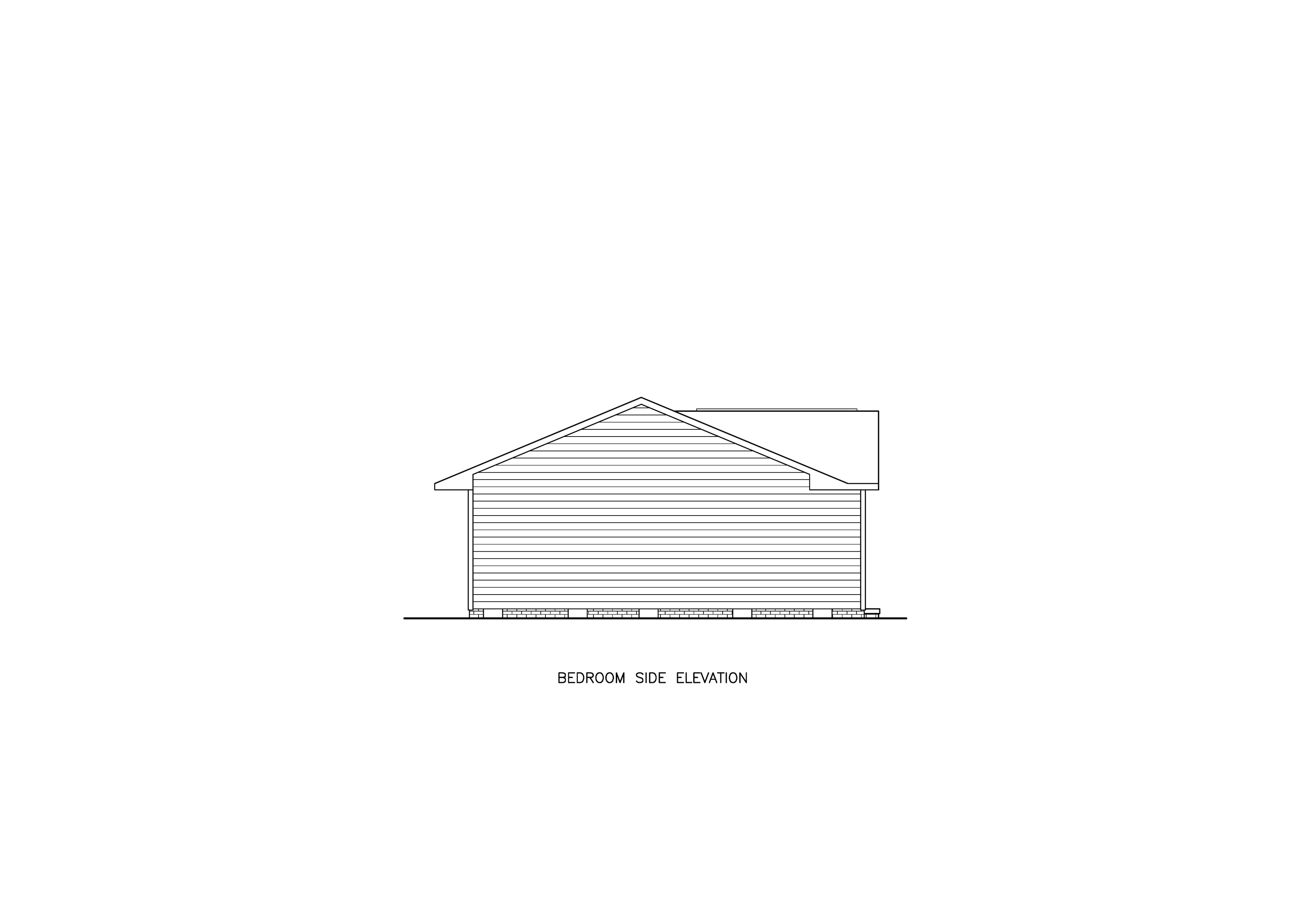 Home Plan Left Elevation of this 2-Bedroom,863 Sq Ft Plan -198-1258