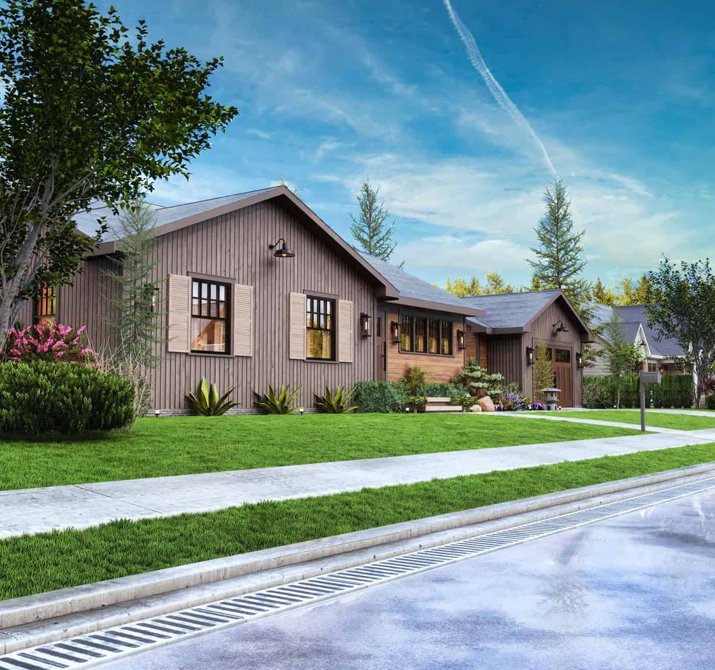 Left Side View of this 2-Bedroom,1040 Sq Ft Plan -198-1262