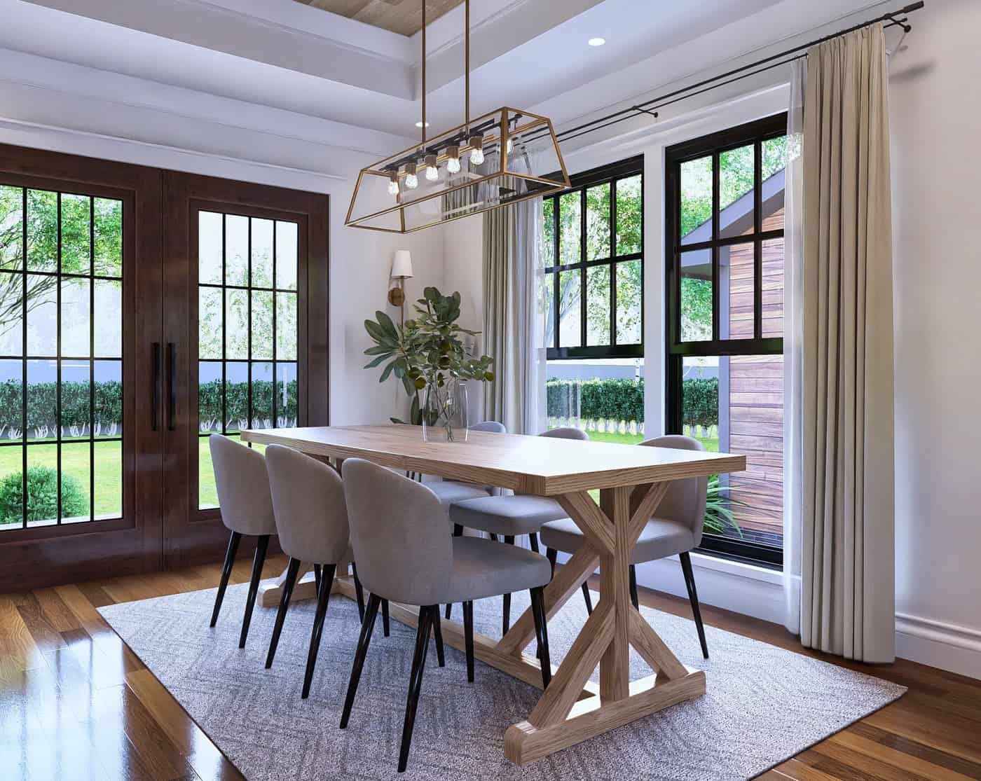 Dining Room of this 2-Bedroom,1040 Sq Ft Plan -198-1262