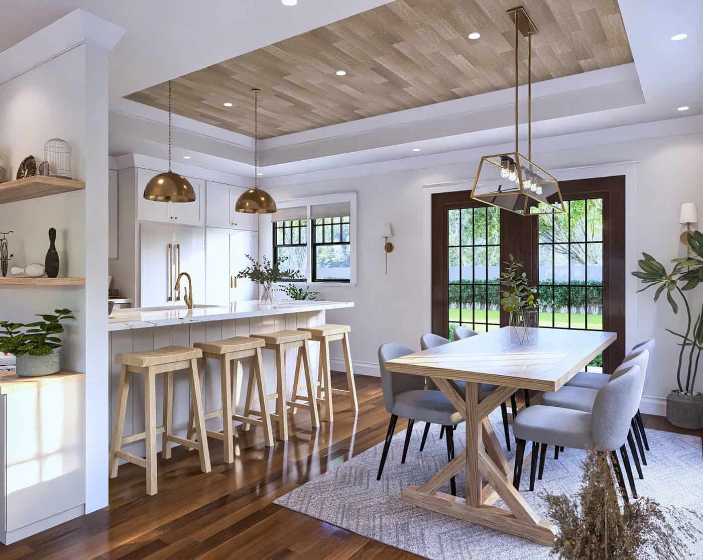 Dining Room of this 2-Bedroom,1040 Sq Ft Plan -198-1262