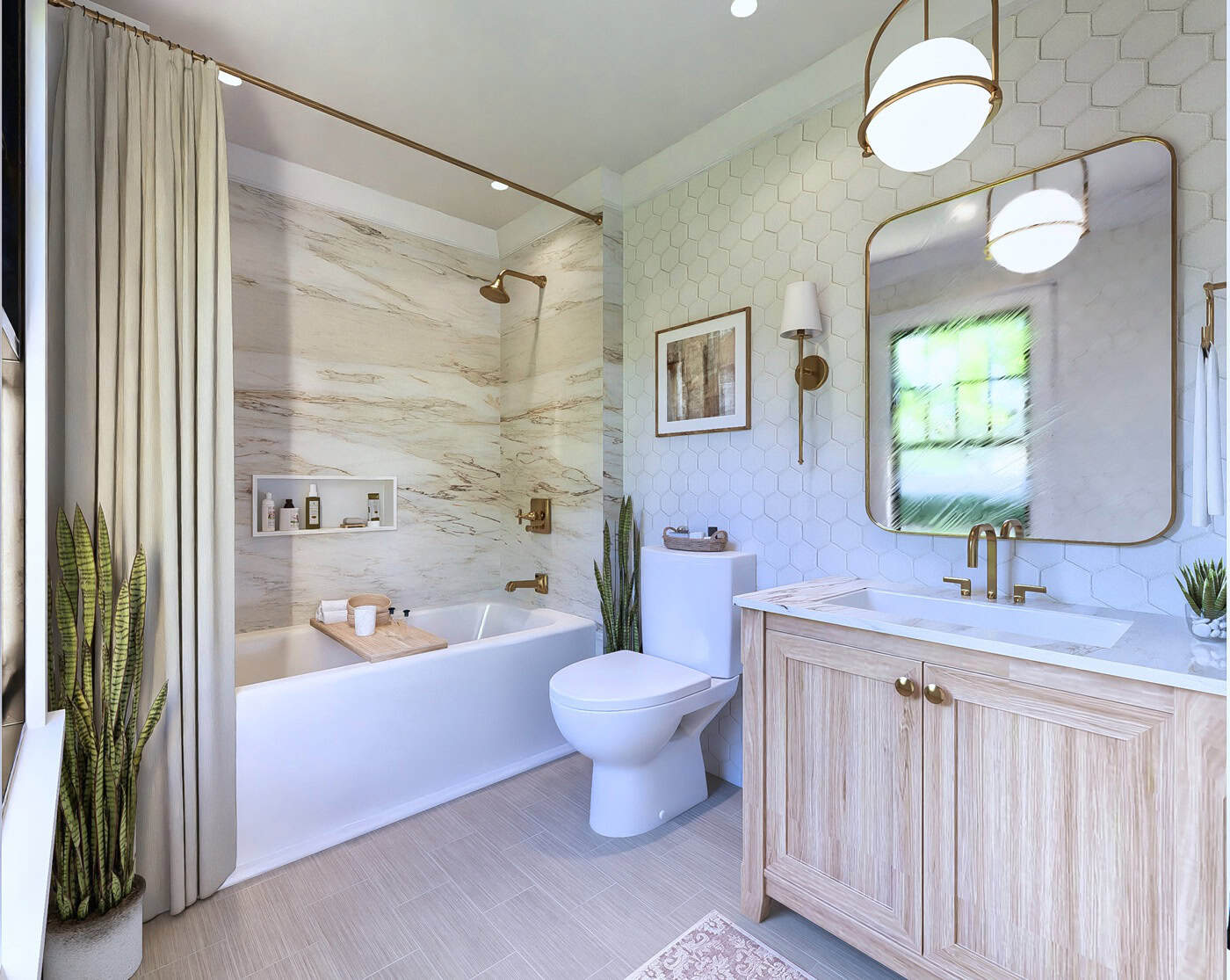 Bathroom of this 2-Bedroom,1040 Sq Ft Plan -198-1262