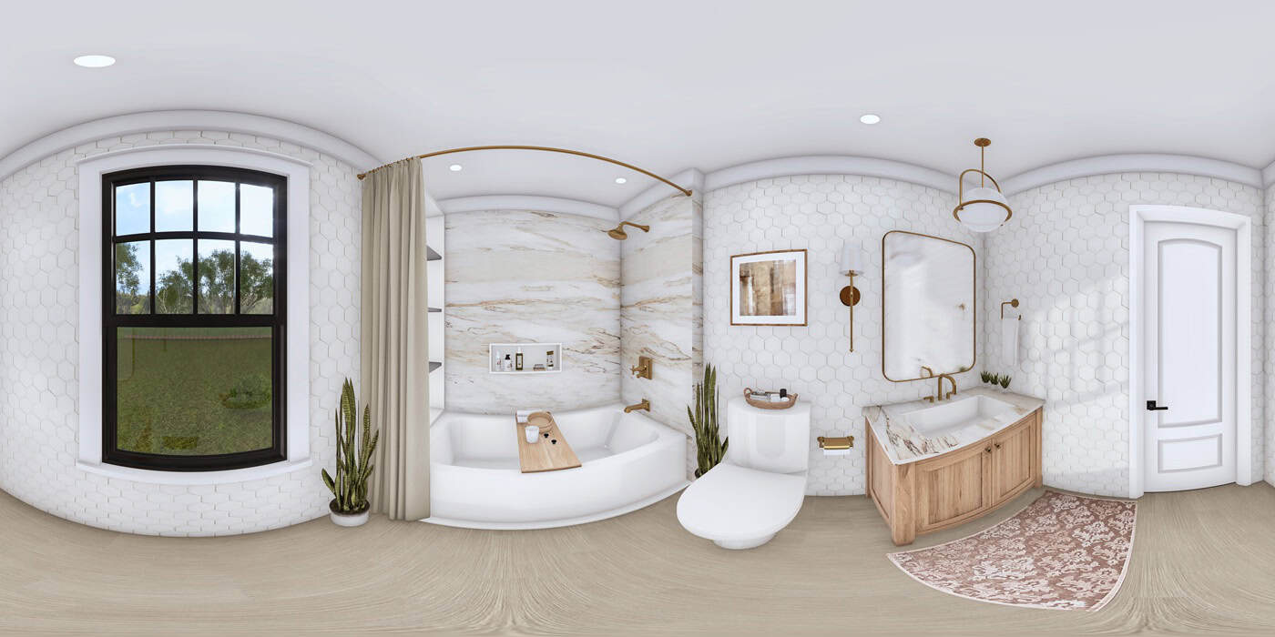 Bathroom of this 2-Bedroom,1040 Sq Ft Plan -198-1262