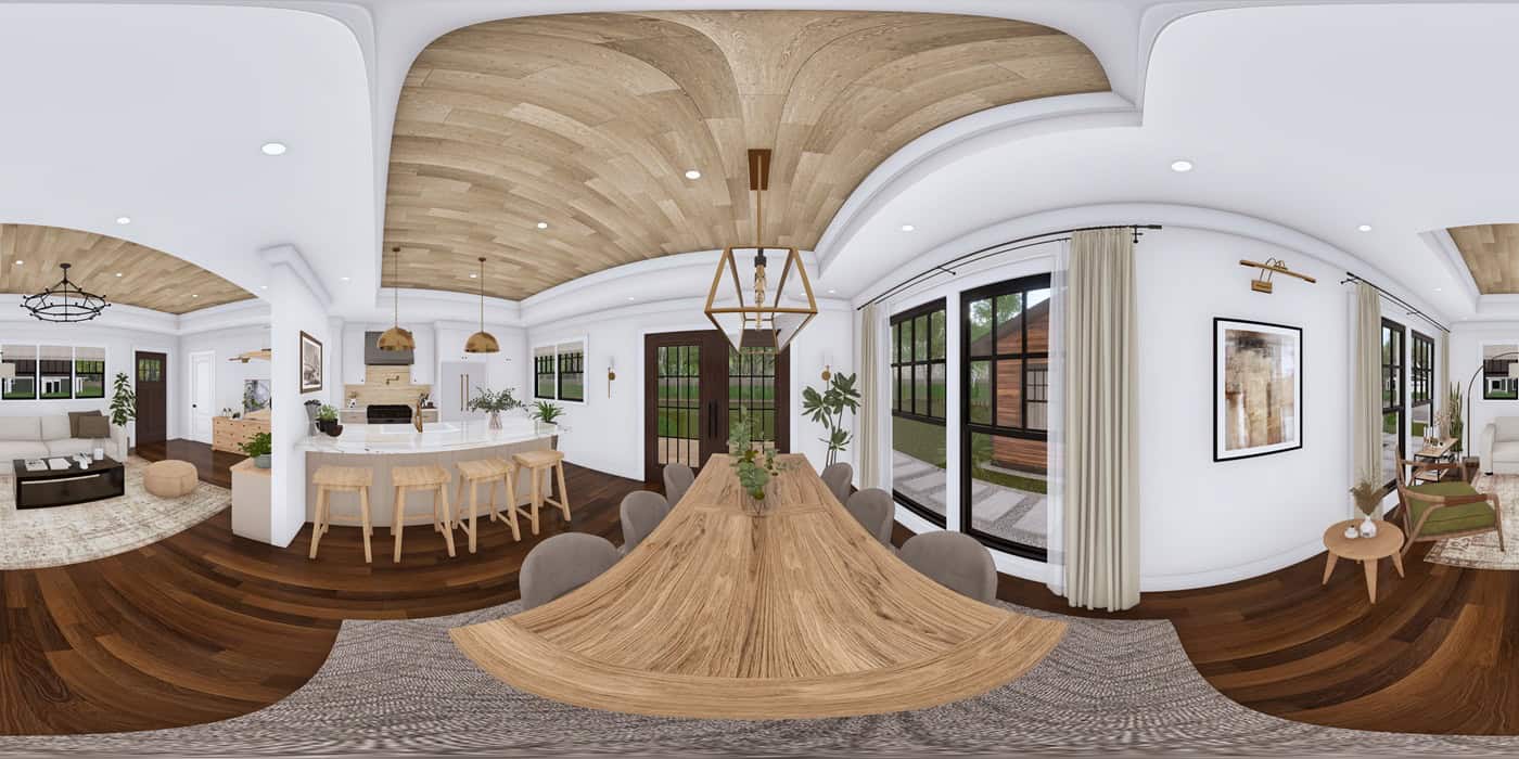 Dining Room of this 2-Bedroom,1040 Sq Ft Plan -198-1262