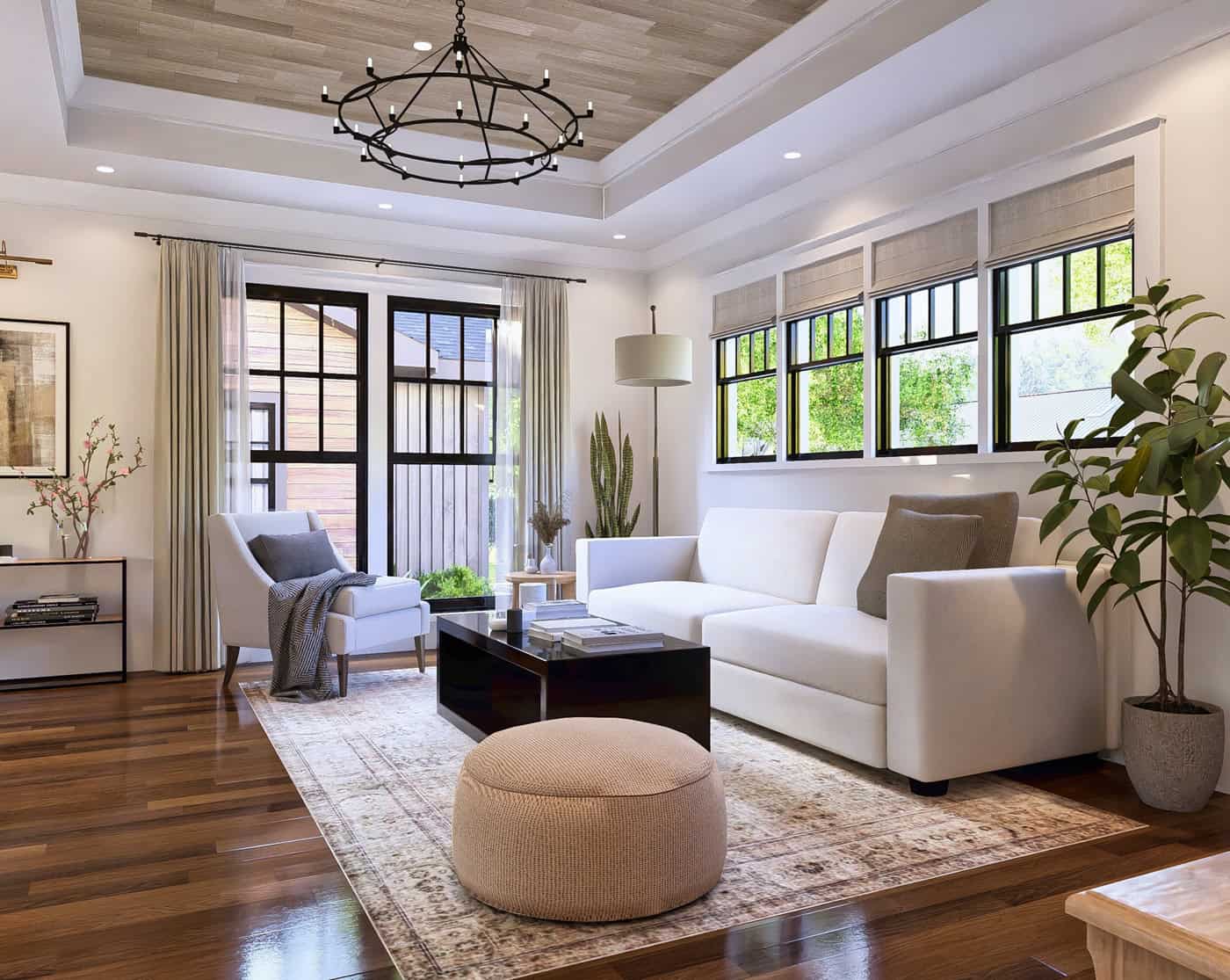 Living Room of this 2-Bedroom,1080 Sq Ft Plan -198-1263