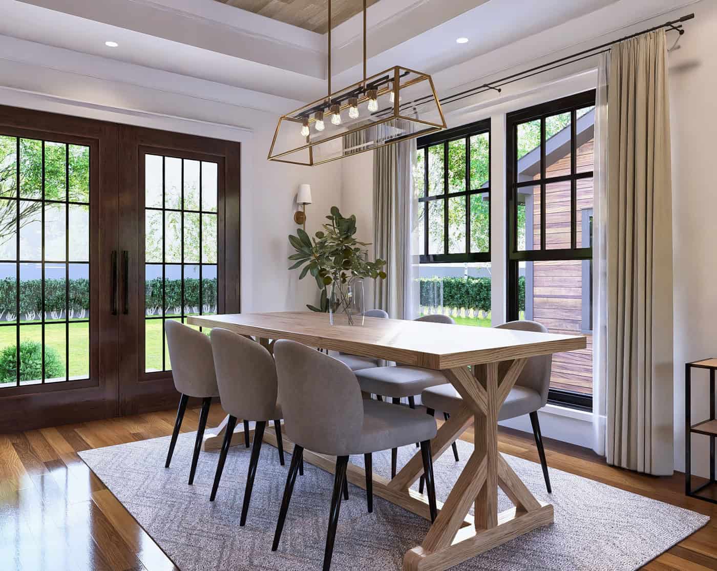 Dining Room of this 2-Bedroom,1080 Sq Ft Plan -198-1263