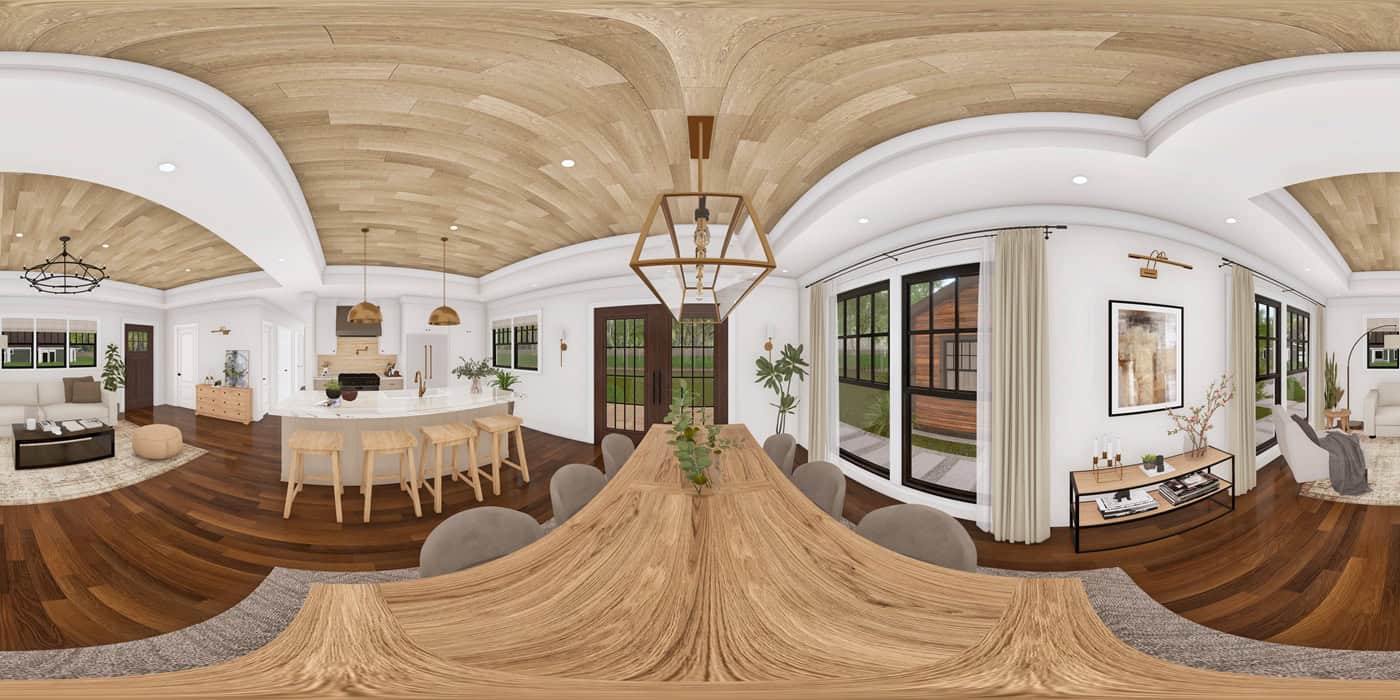 Dining Room of this 2-Bedroom,1080 Sq Ft Plan -198-1263
