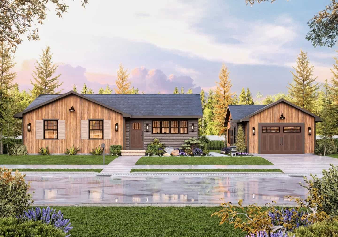 Front View of this 2-Bedroom,1080 Sq Ft Plan -198-1263