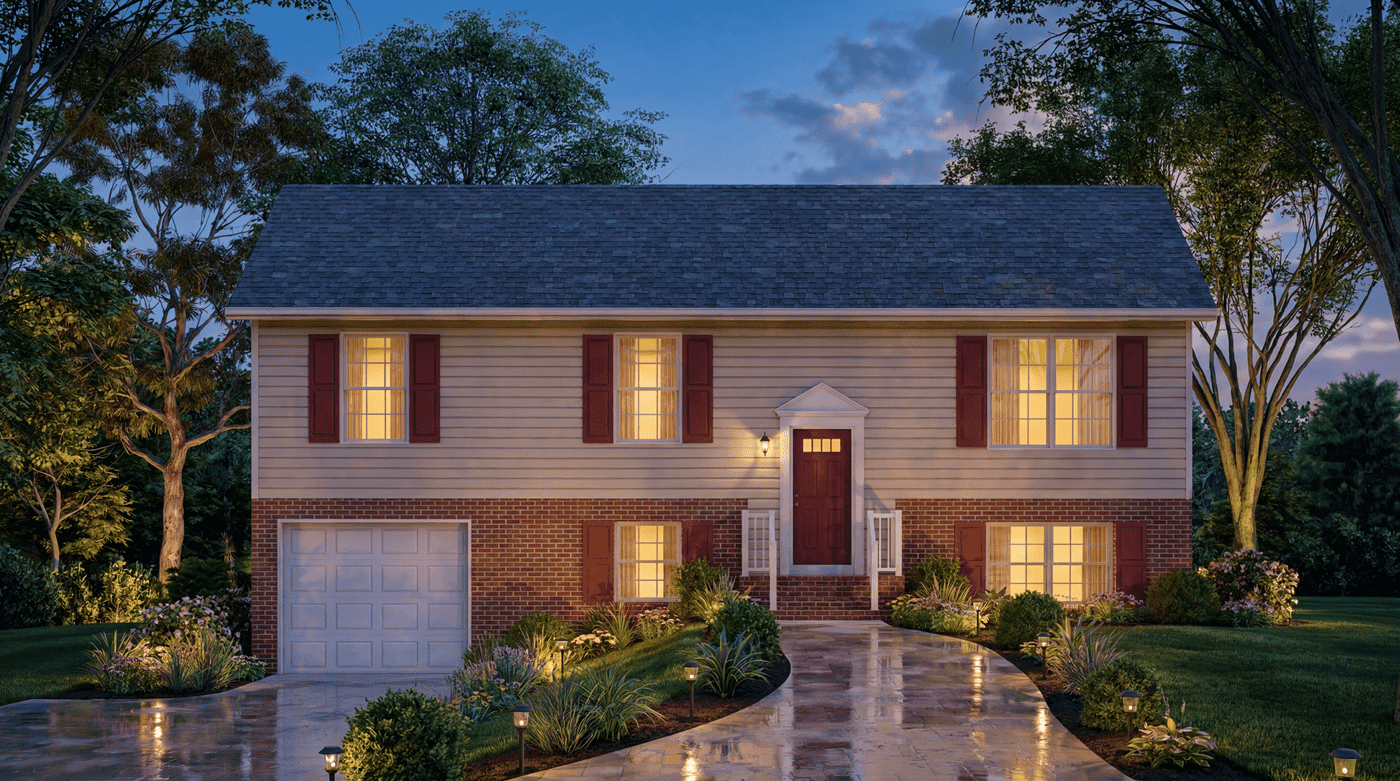 Front View of this 3-Bedroom,1104 Sq Ft Plan -198-1264