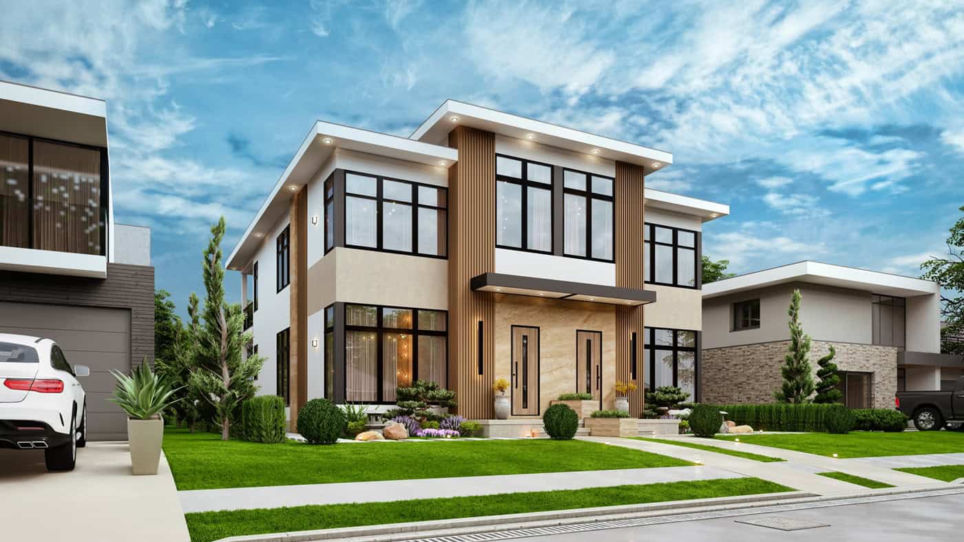Left Side View of this 4-Bedroom,3460 Sq Ft Plan -198-1267