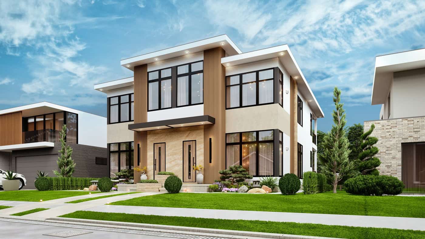 Right Side View of this 4-Bedroom,3460 Sq Ft Plan -198-1267