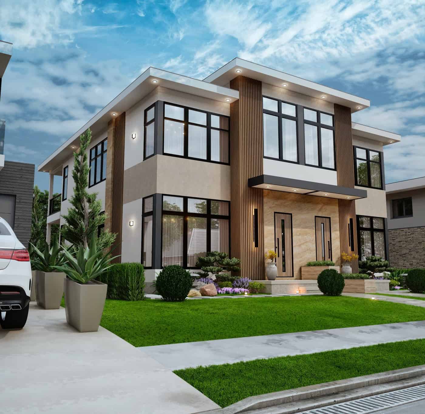Left Side View of this 4-Bedroom,3460 Sq Ft Plan -198-1267